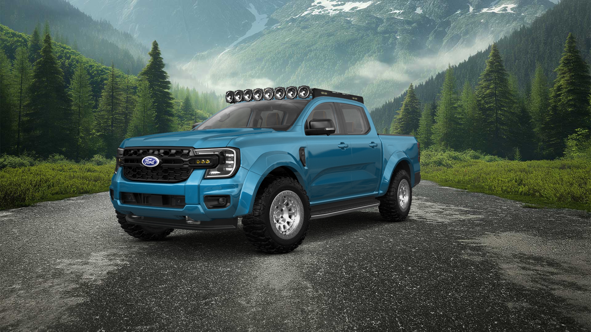 Ford Ranger 4 Door pickup truck 2022 tuning