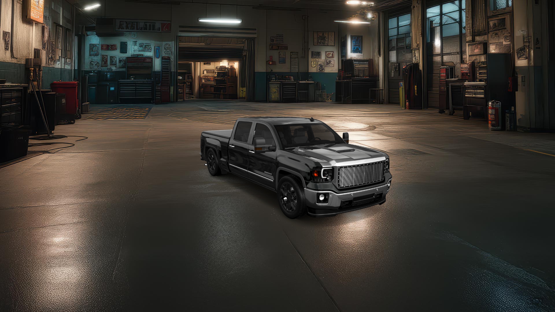 GMC Sierra 1500 Crew Cab 6.5ft box 4 Door Truck 2014 tuning