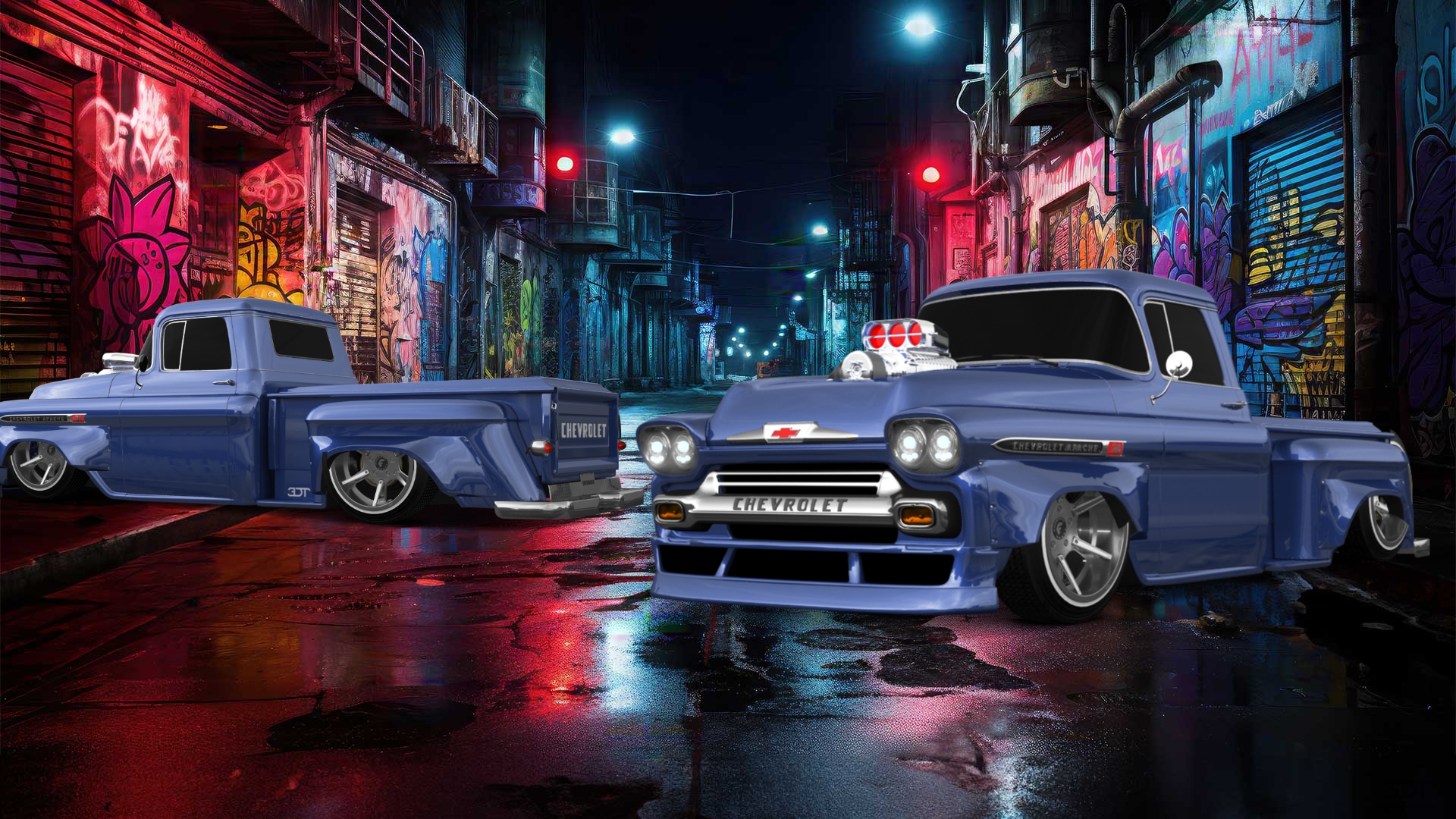 Chevrolet Apache Stepside 2 Door pickup truck 1959