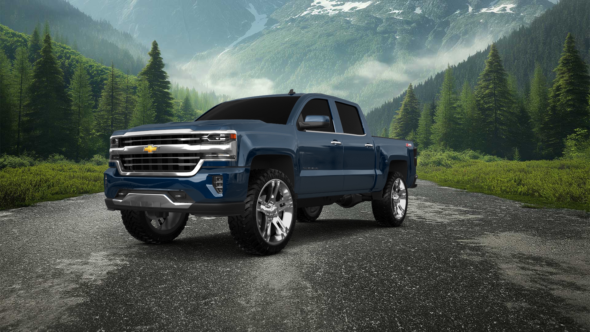 Chevrolet Silverado 1500 4 Door pickup truck 2016 tuning
