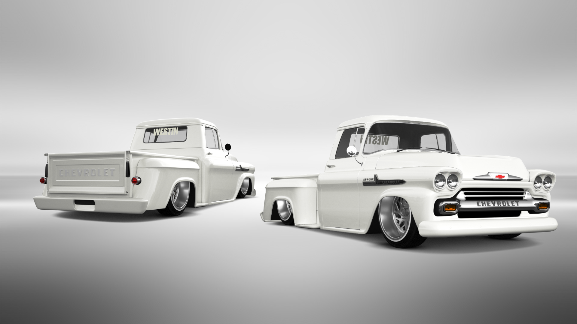 Chevrolet Apache Stepside 2 Door pickup truck 1959 tuning