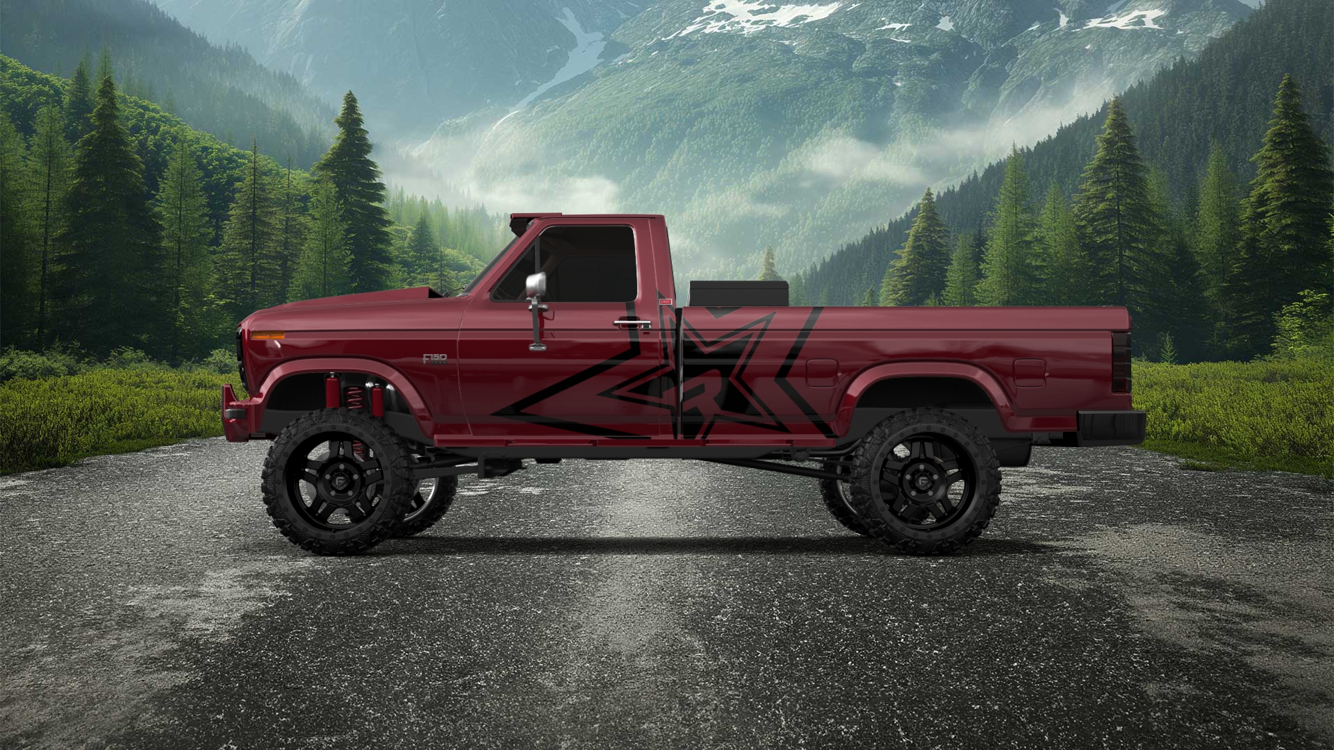 Ford F-150 2 Door pickup truck 1986