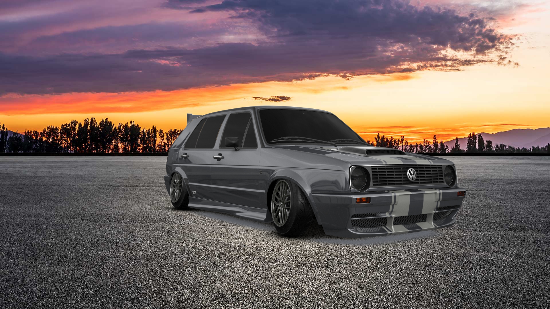Volkswagen Golf Mk2 5 Door Hatchback 1983 tuning