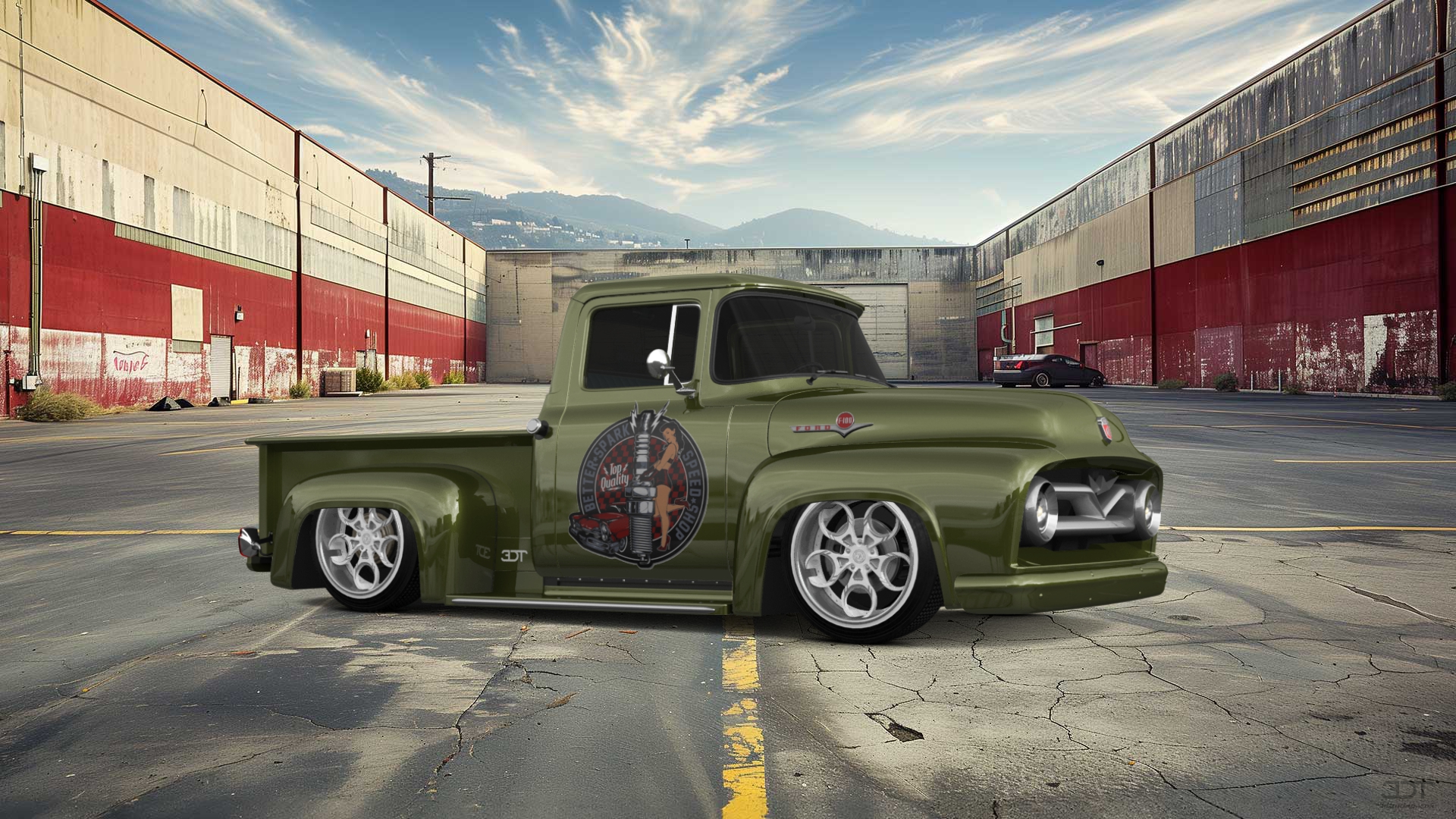 Ford F-100 2 Door truck 1956 tuning