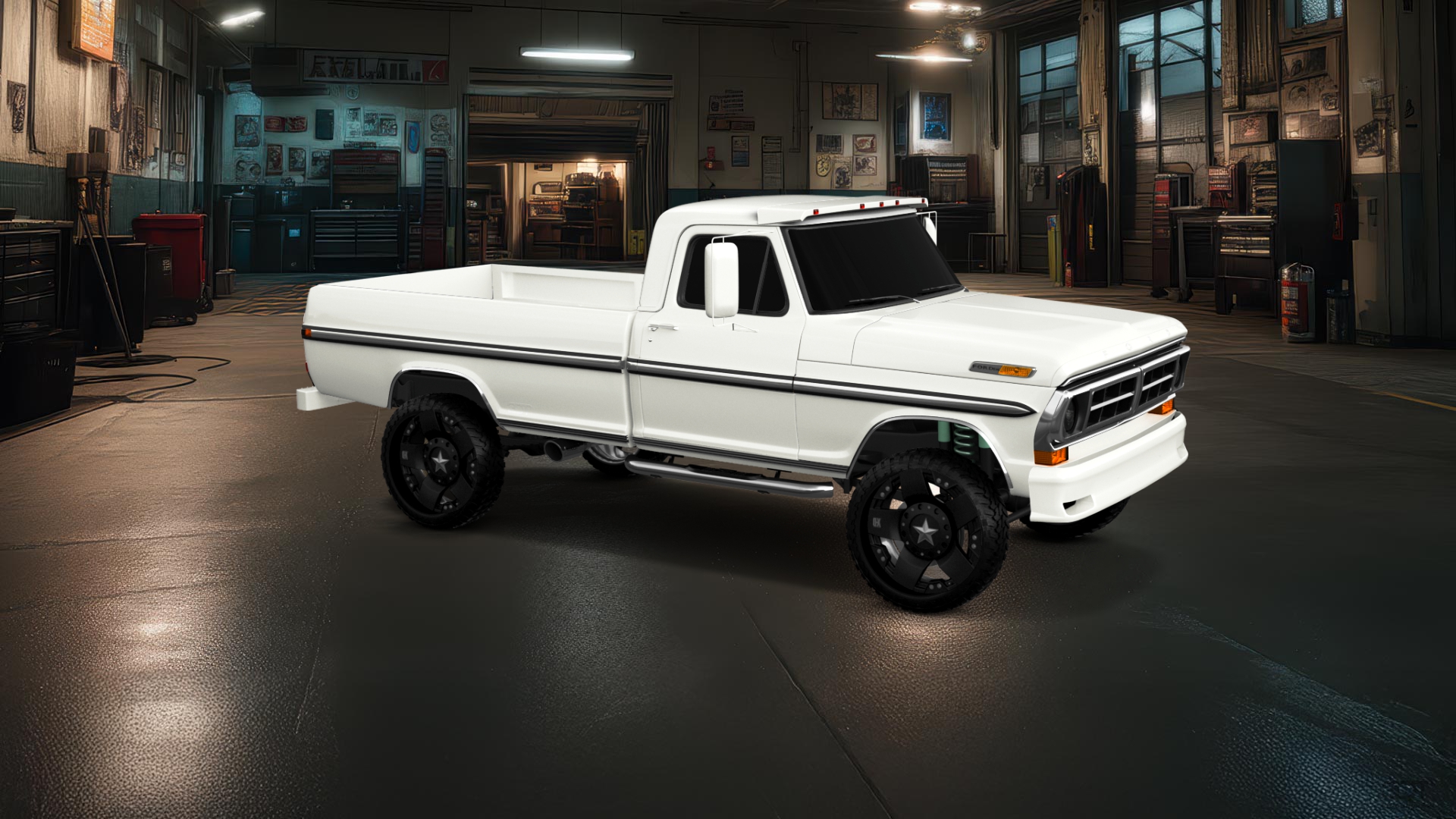 Ford F-250 2 Door pickup truck 1971 tuning
