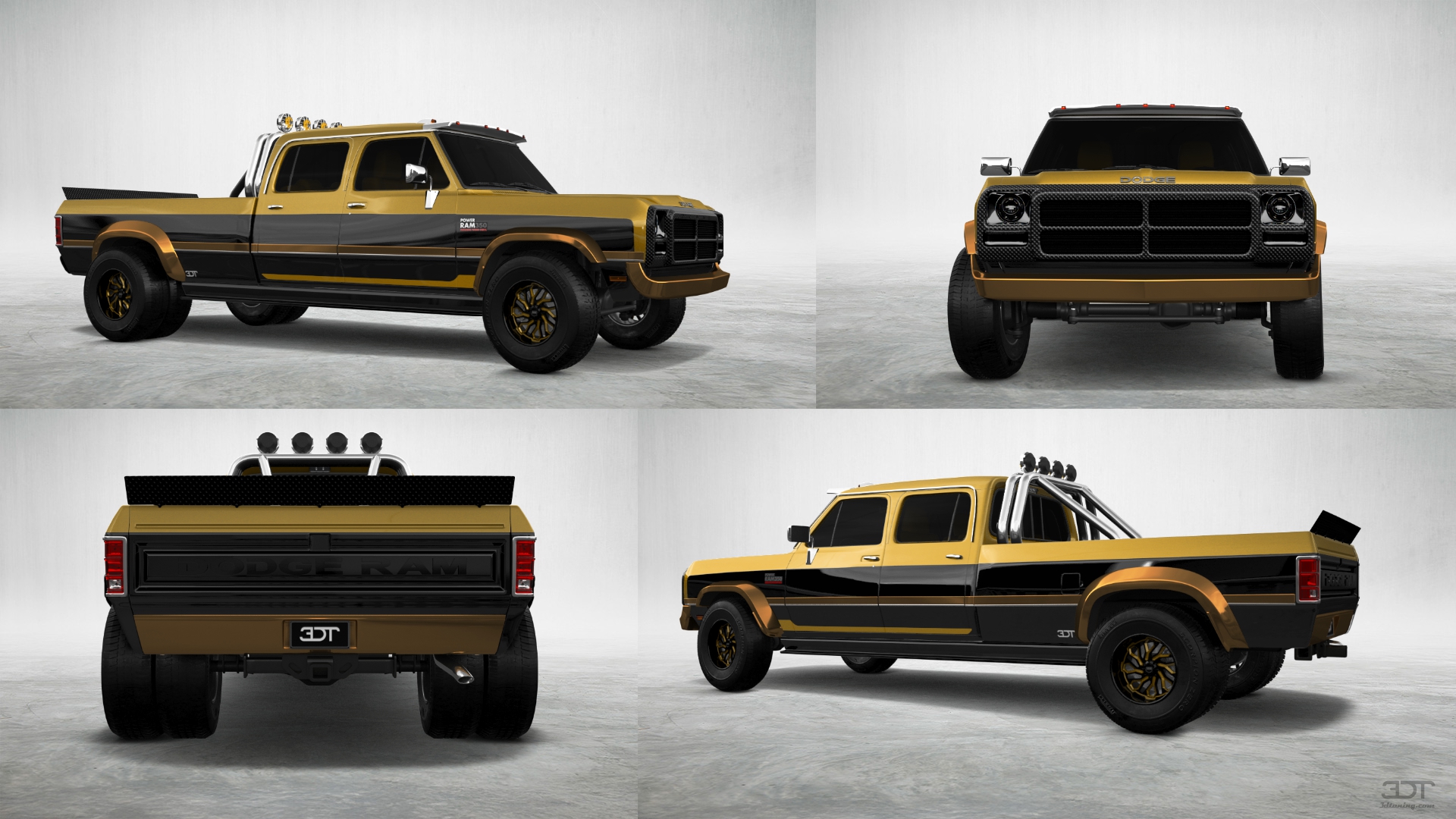 Dodge Ram 350 4 Door pickup truck 1991 tuning