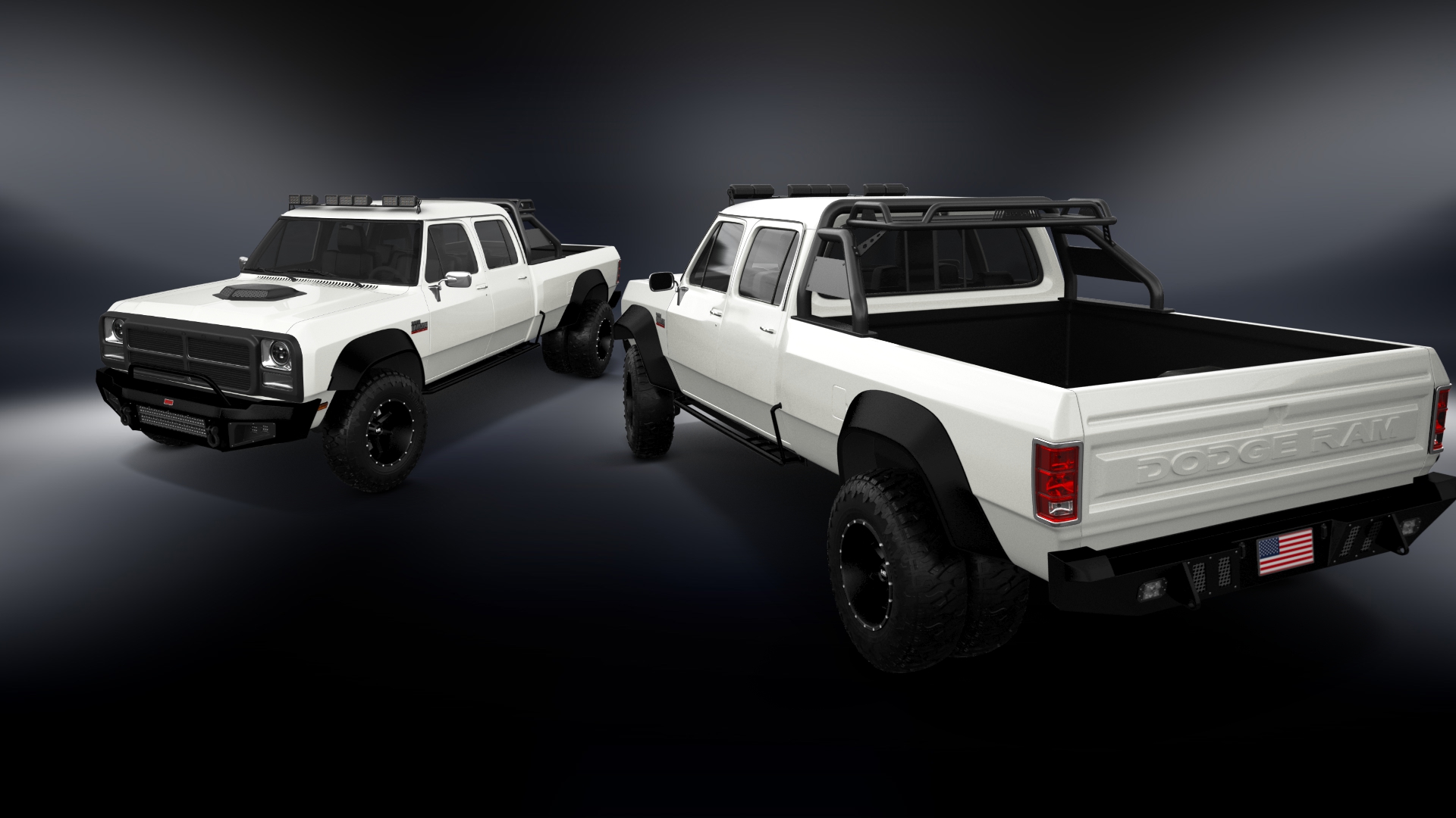 Dodge Ram 350 4 Door pickup truck 1991