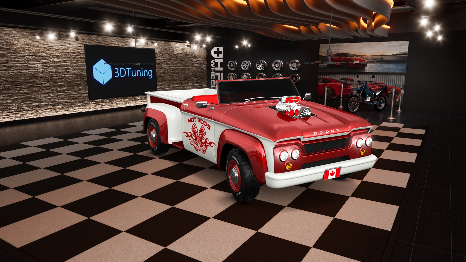 Dodge D-100 Stepside 2 Door pickup truck 1961 tuning