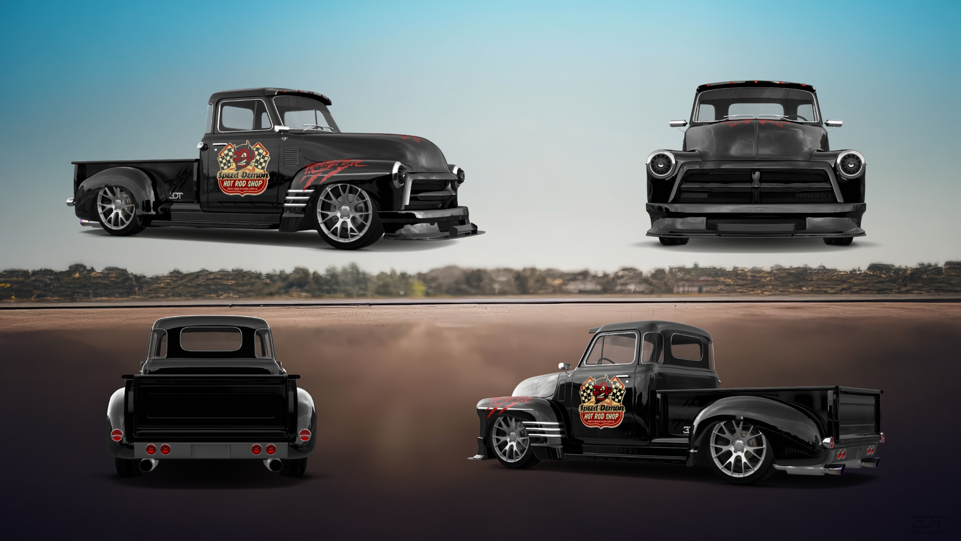 Chevrolet 3100 2 Door pickup truck 1954 tuning