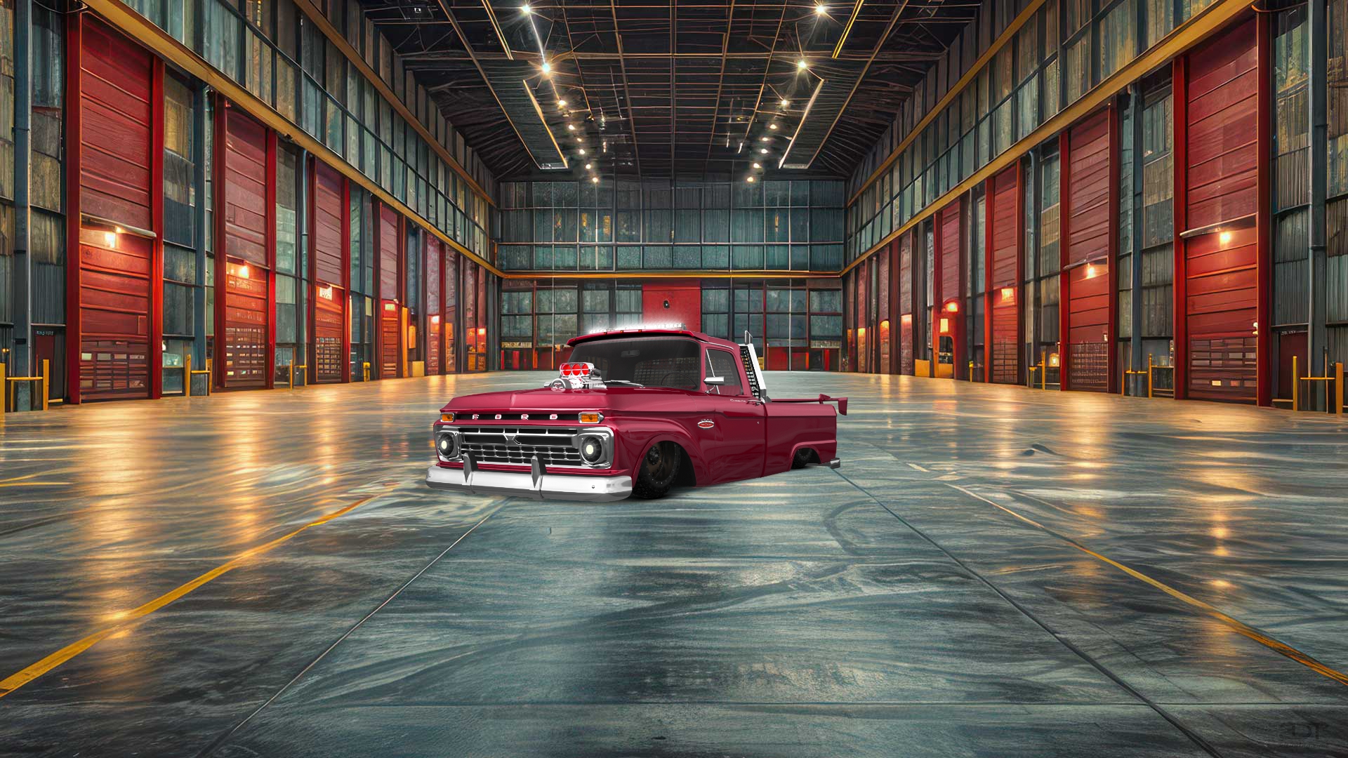 Ford F-100 Custom Cab 2 Door pickup truck 1966