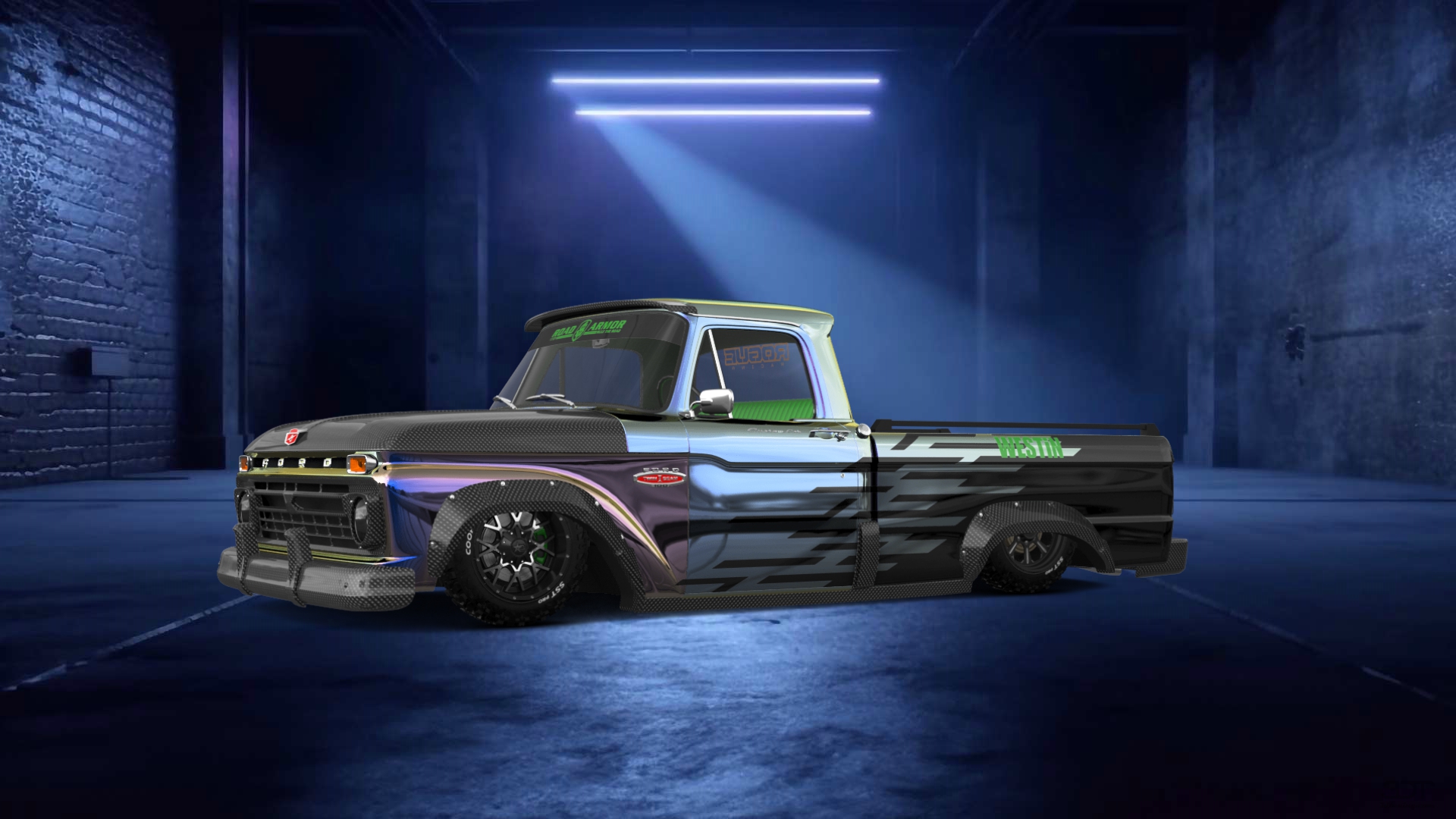 Ford F-100 Custom Cab 2 Door pickup truck 1966 tuning