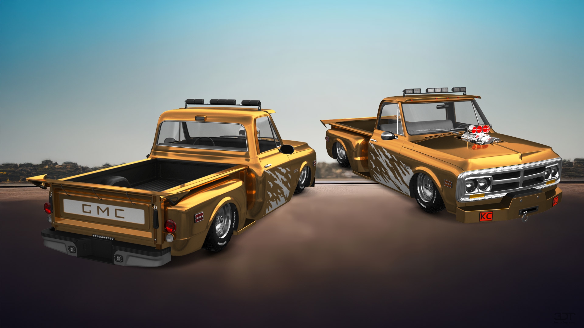 GMC K1500 2 Door pickup truck 1971 tuning