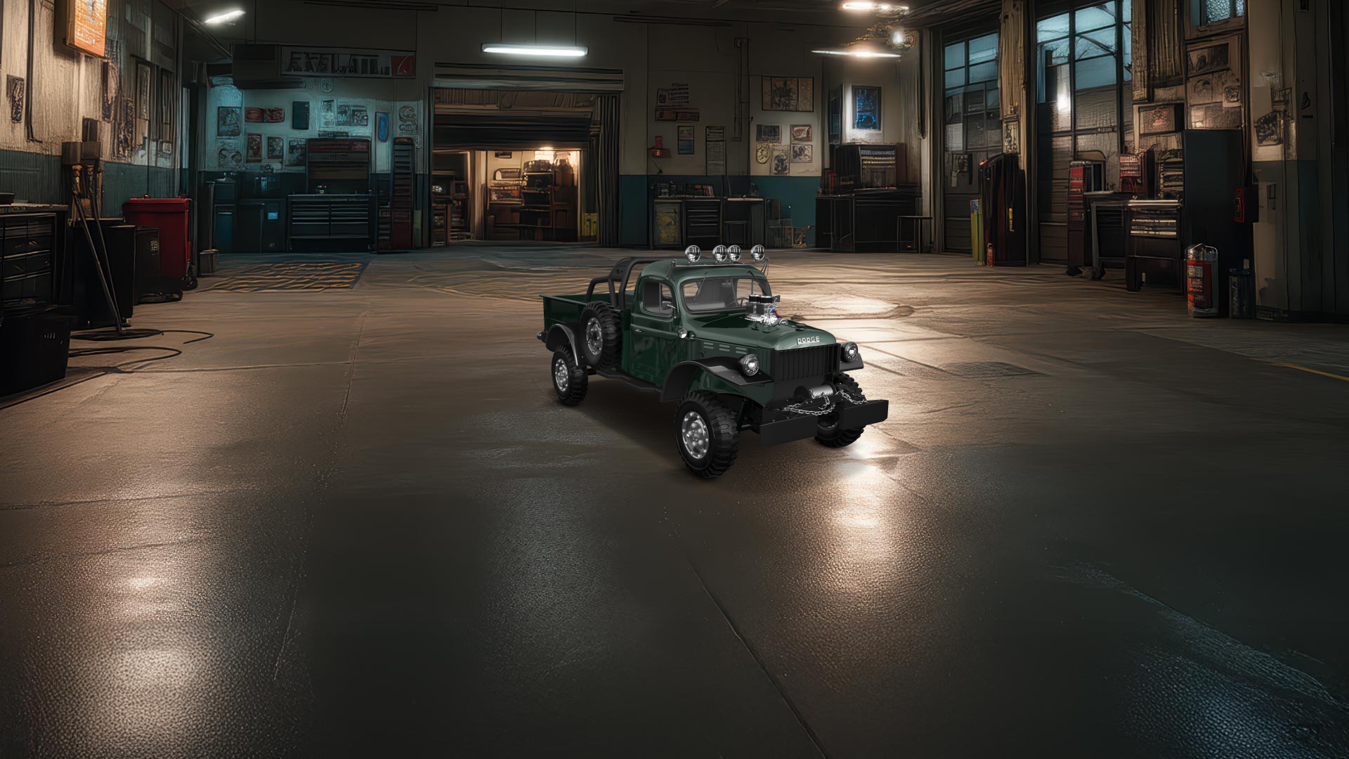 Dodge Power Wagon 2 Door pickup truck 1947 tuning