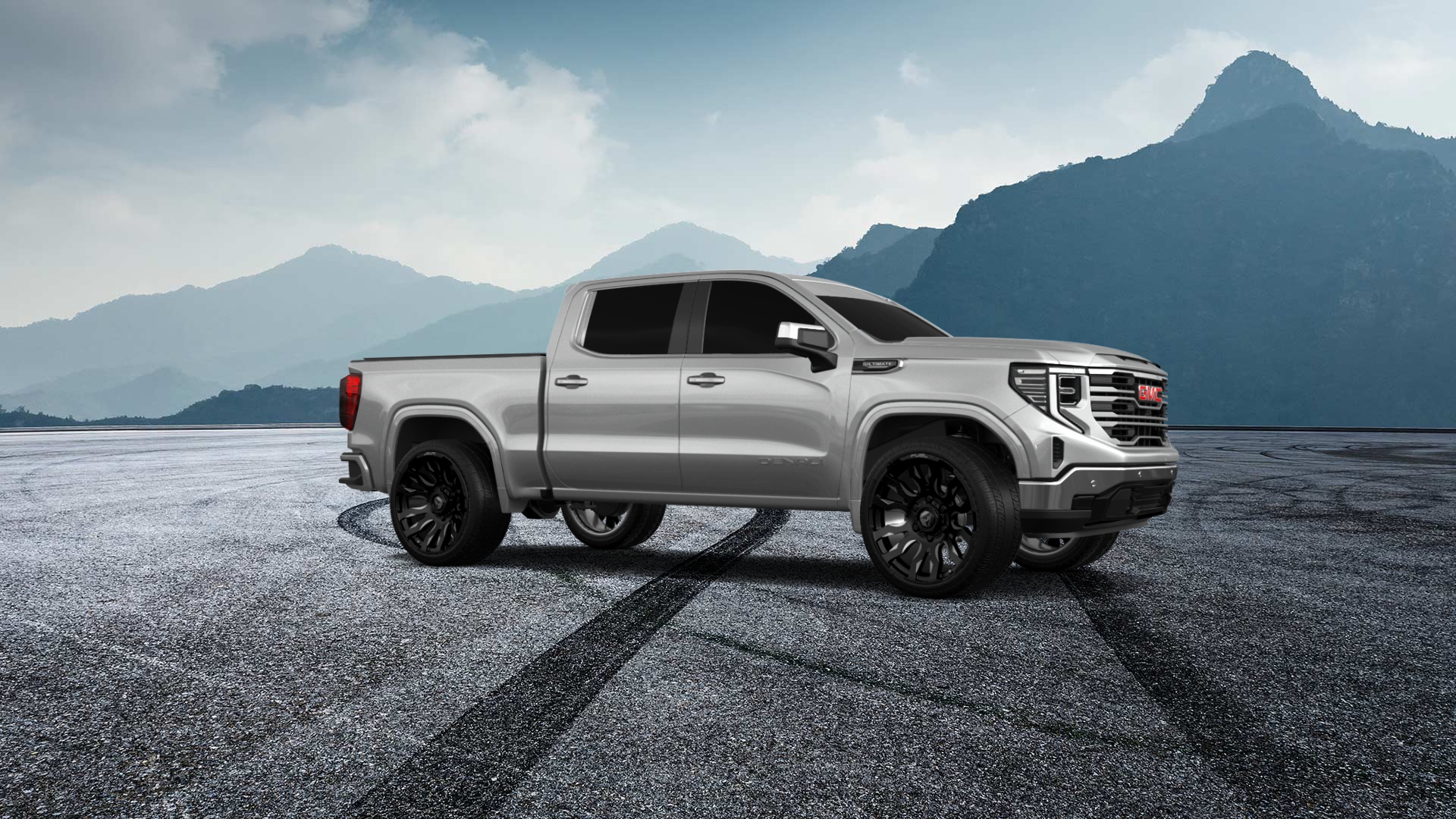 GMC Sierra 1500 Crew Cab 5.8 ft box 4 Door pickup truck 2023 tuning