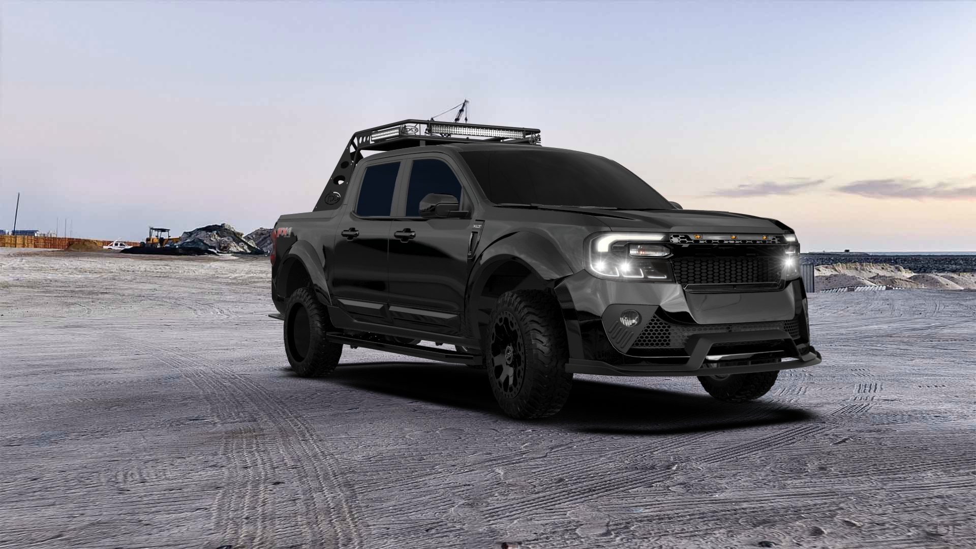 Ford Maverick 4 Door pickup truck 2022 tuning