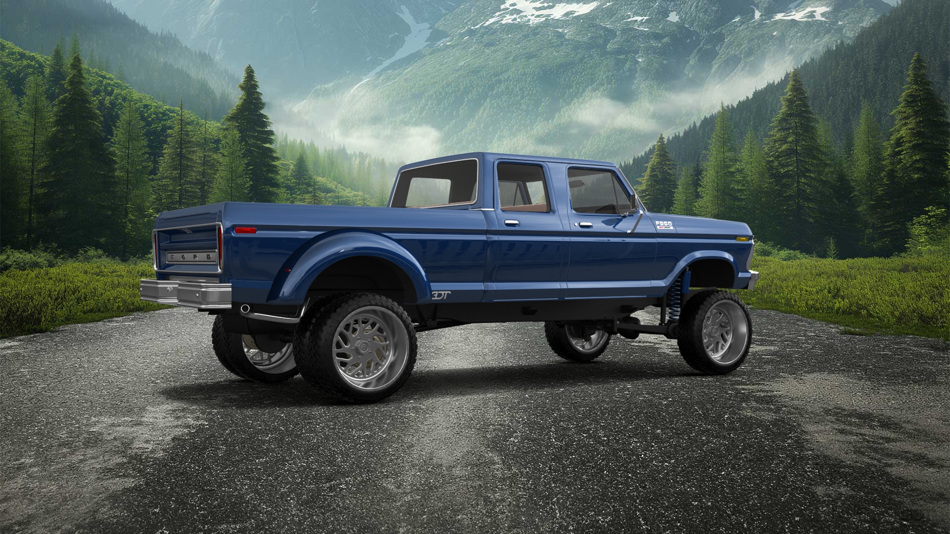 Ford F-350 Dually 4 Door pickup truck 1973
