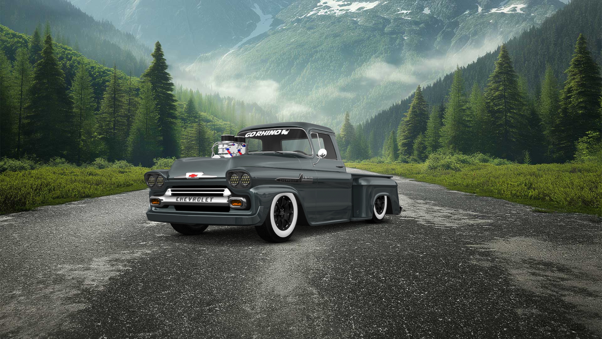Chevrolet Apache Stepside 2 Door pickup truck 1959