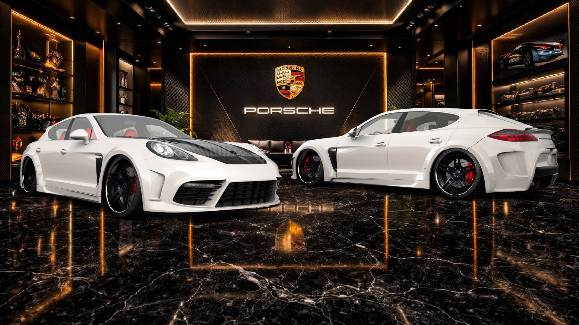 Porsche Panamera 4 door fastback saloon 2011 tuning