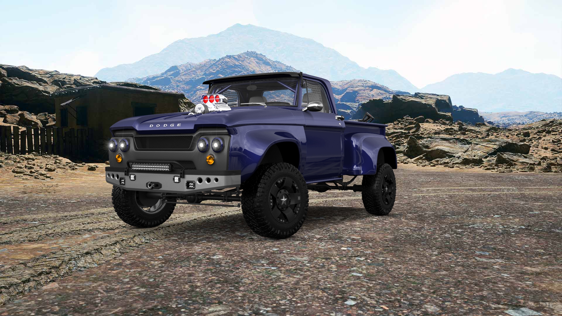 Dodge D-100 Stepside 2 Door pickup truck 1961 tuning