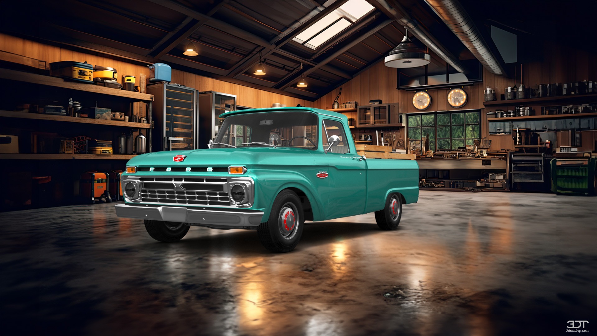 Ford F-100 Custom Cab 2 Door pickup truck 1966