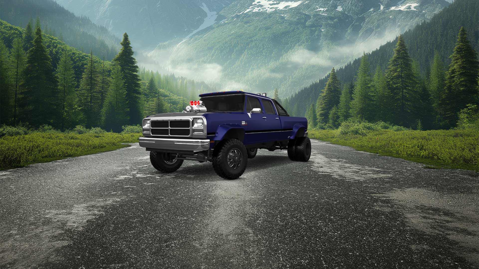 Dodge Ram 350 4 Door pickup truck 1991