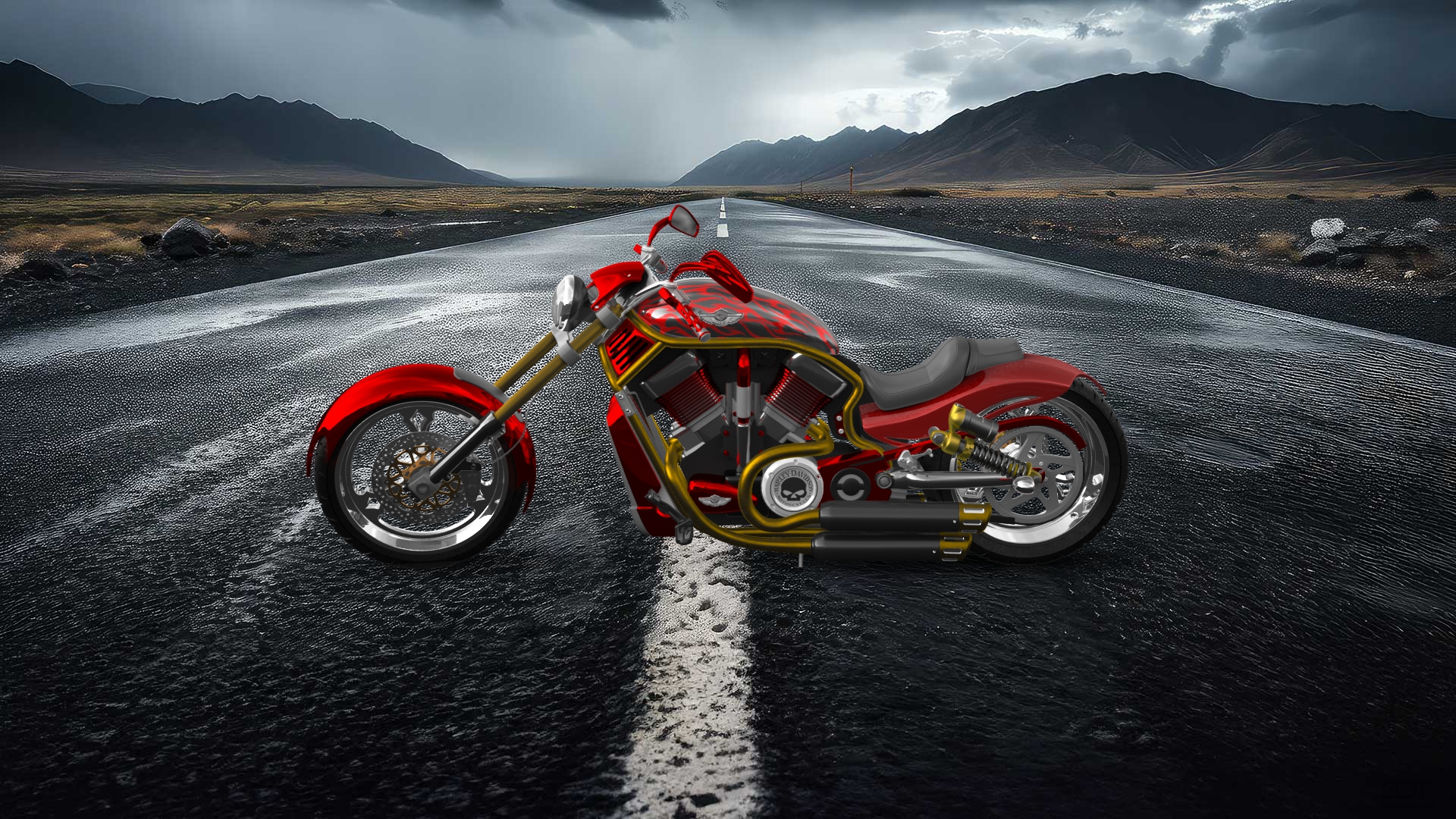 Harley-Davidson Custom Chopper Cruiser 2011 tuning