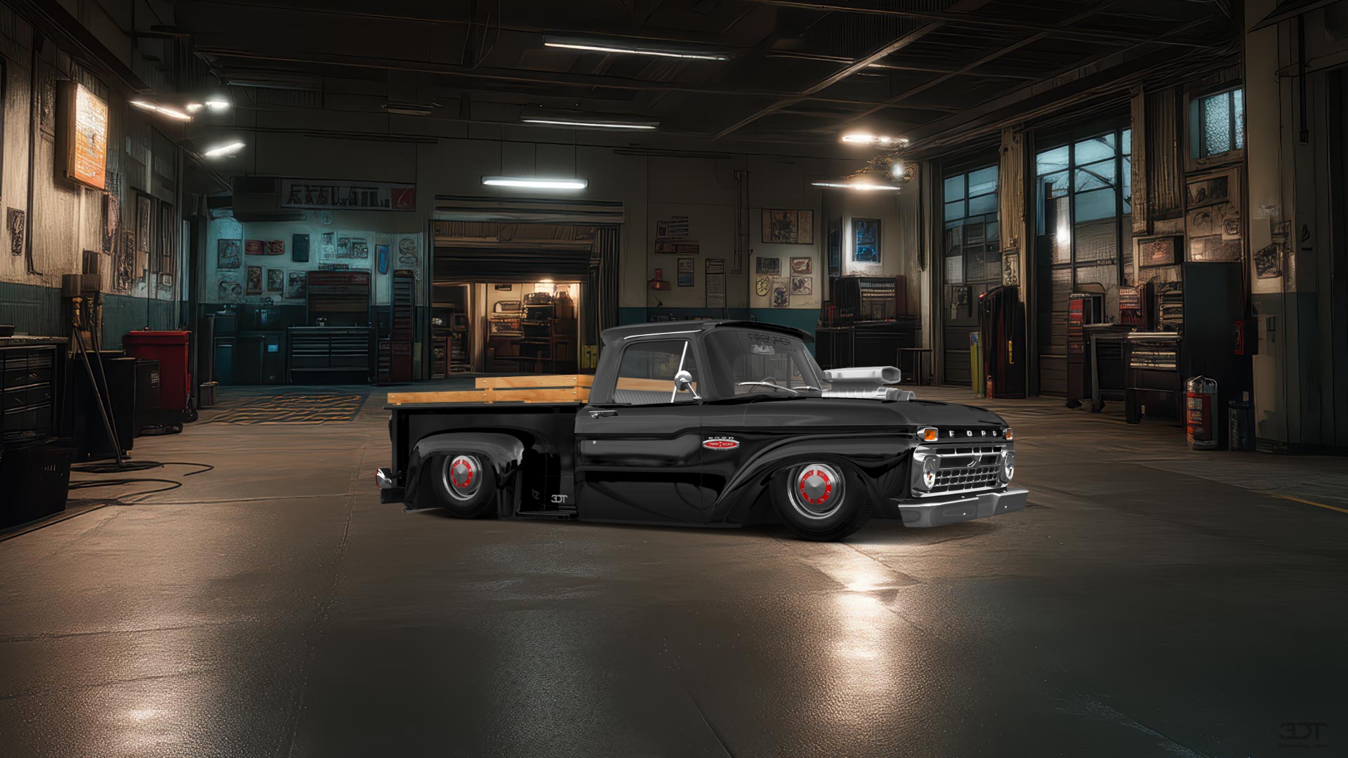 Ford F-100 Flareside 2 Door pickup truck 1961 tuning