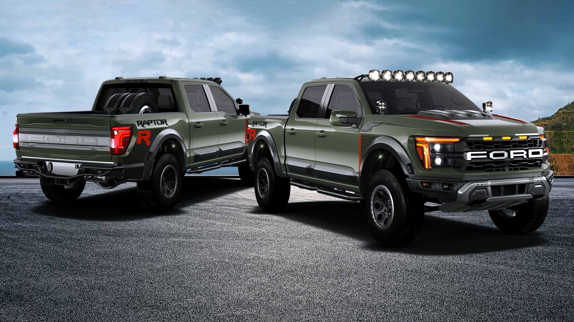 Ford F-150 Raptor 4 Door pickup truck 2024 tuning