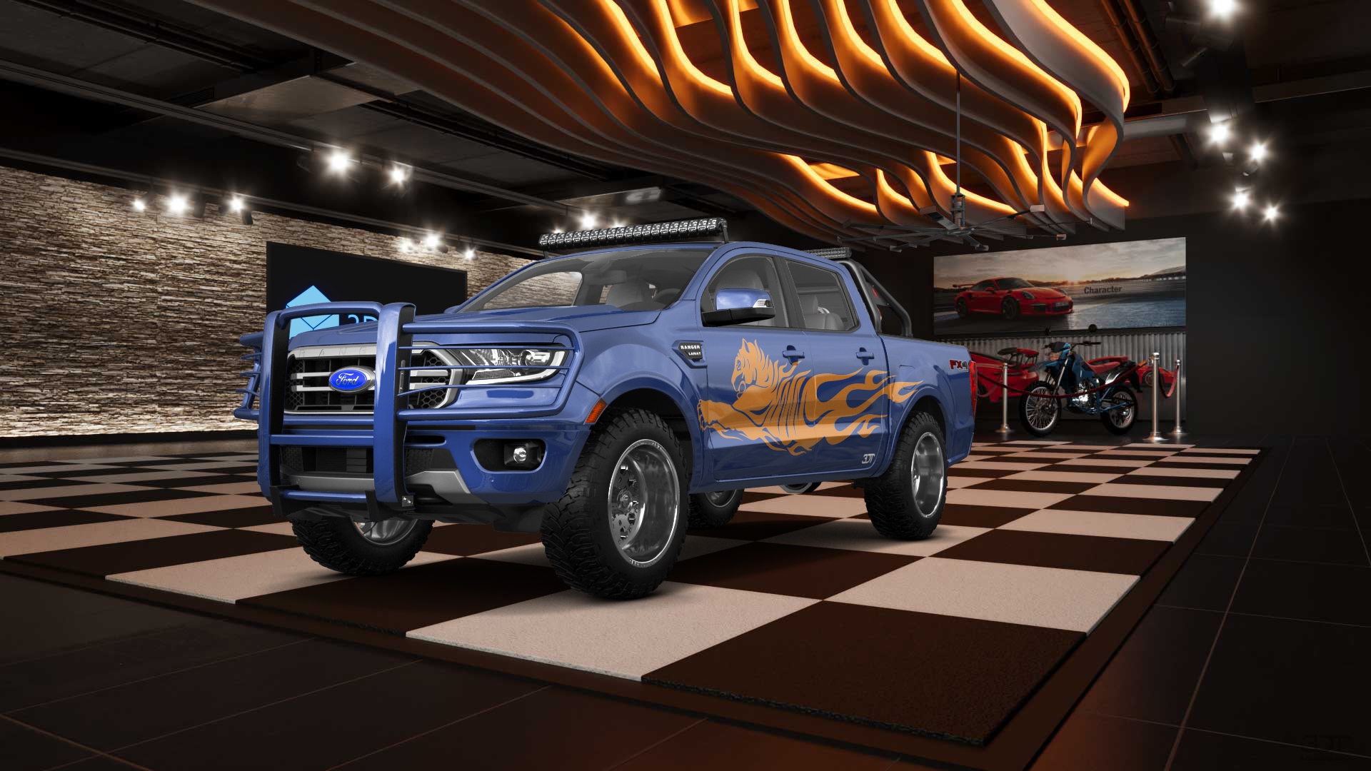 Ford Ranger 4 Door pickup truck 2019 tuning