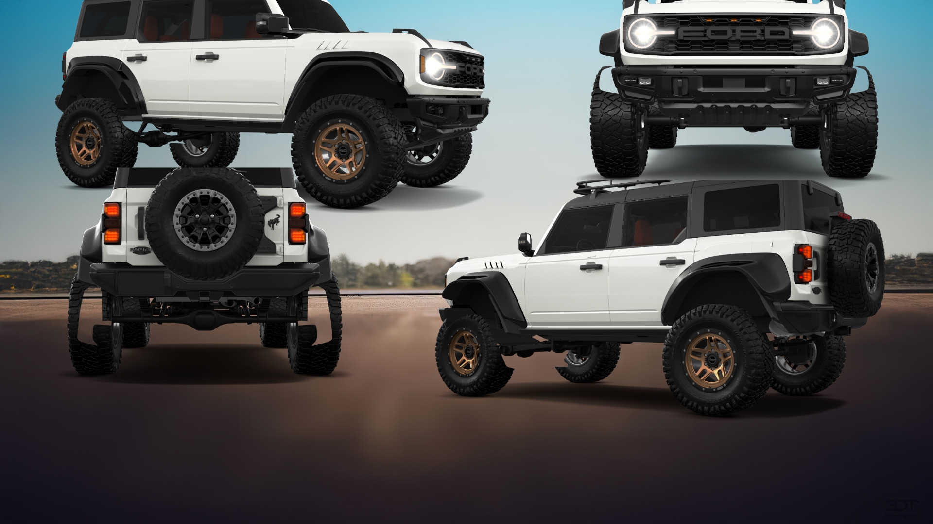 Ford Bronco Raptor 4 Door pickup truck 2022 tuning