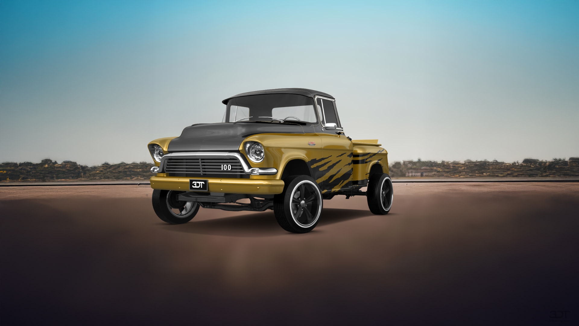 GMC 100 Stepside 2 Door pickup truck 1957 tuning