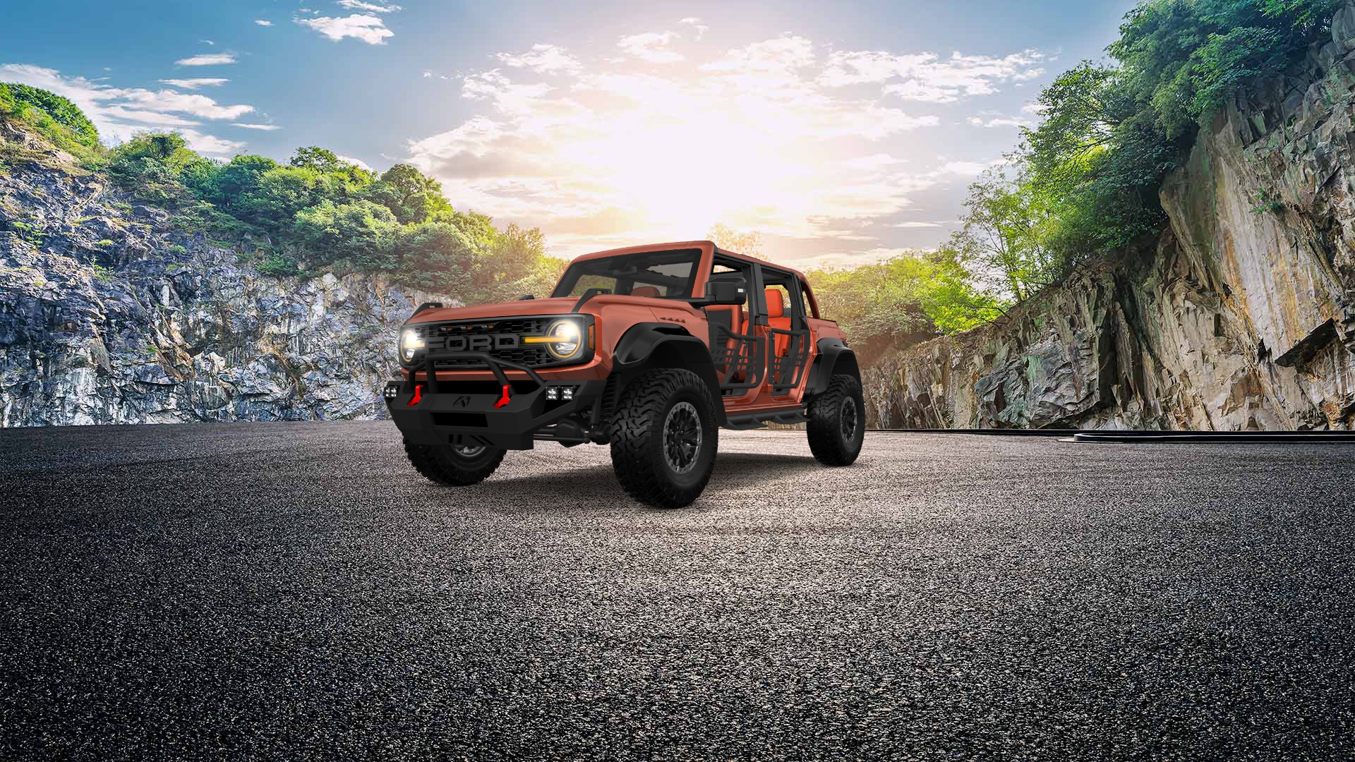 Ford Bronco Raptor 4 Door pickup truck 2022 Images