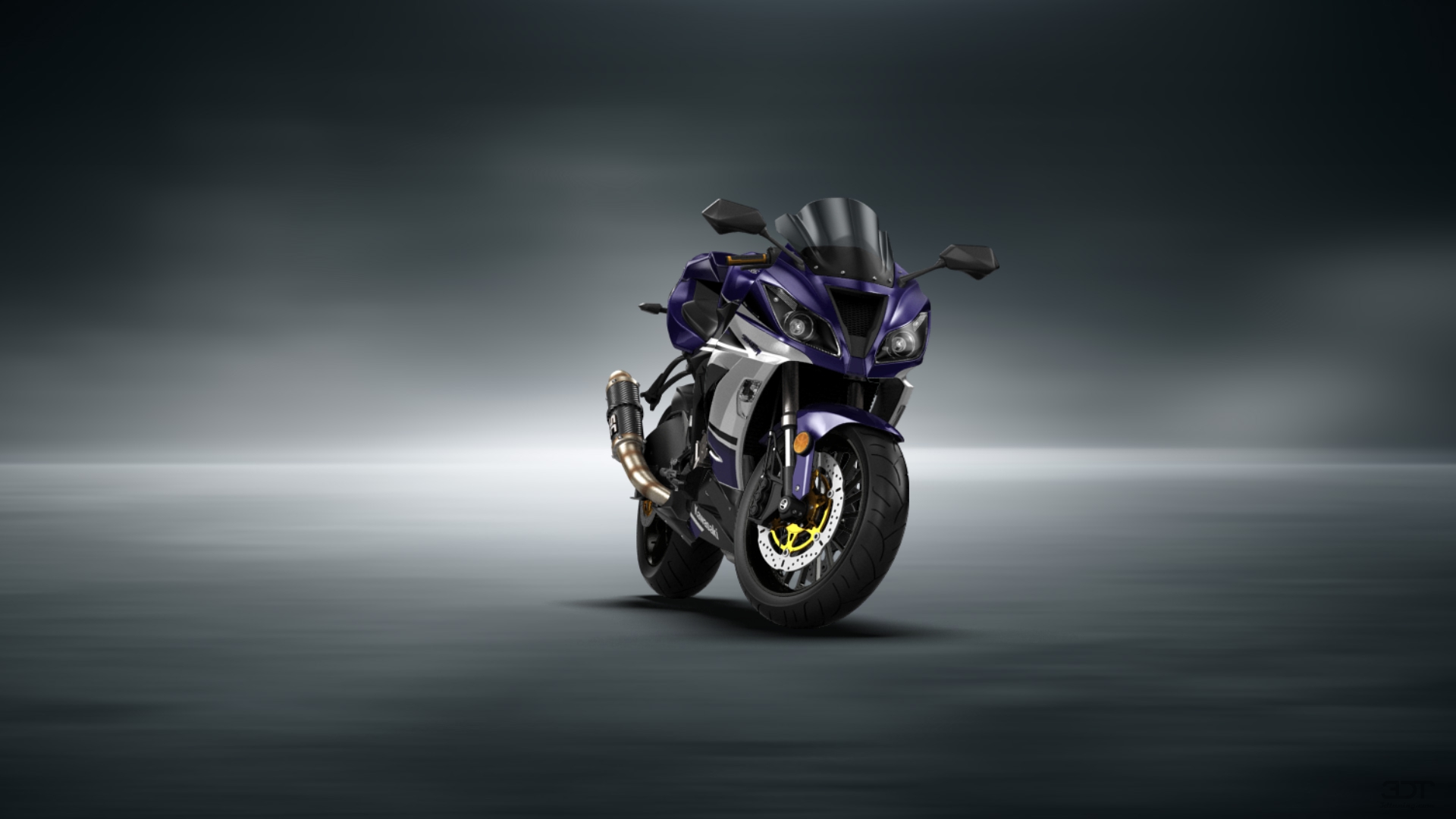 Kawasaki Ninja ZX 6R Sport Bike 2015 tuning