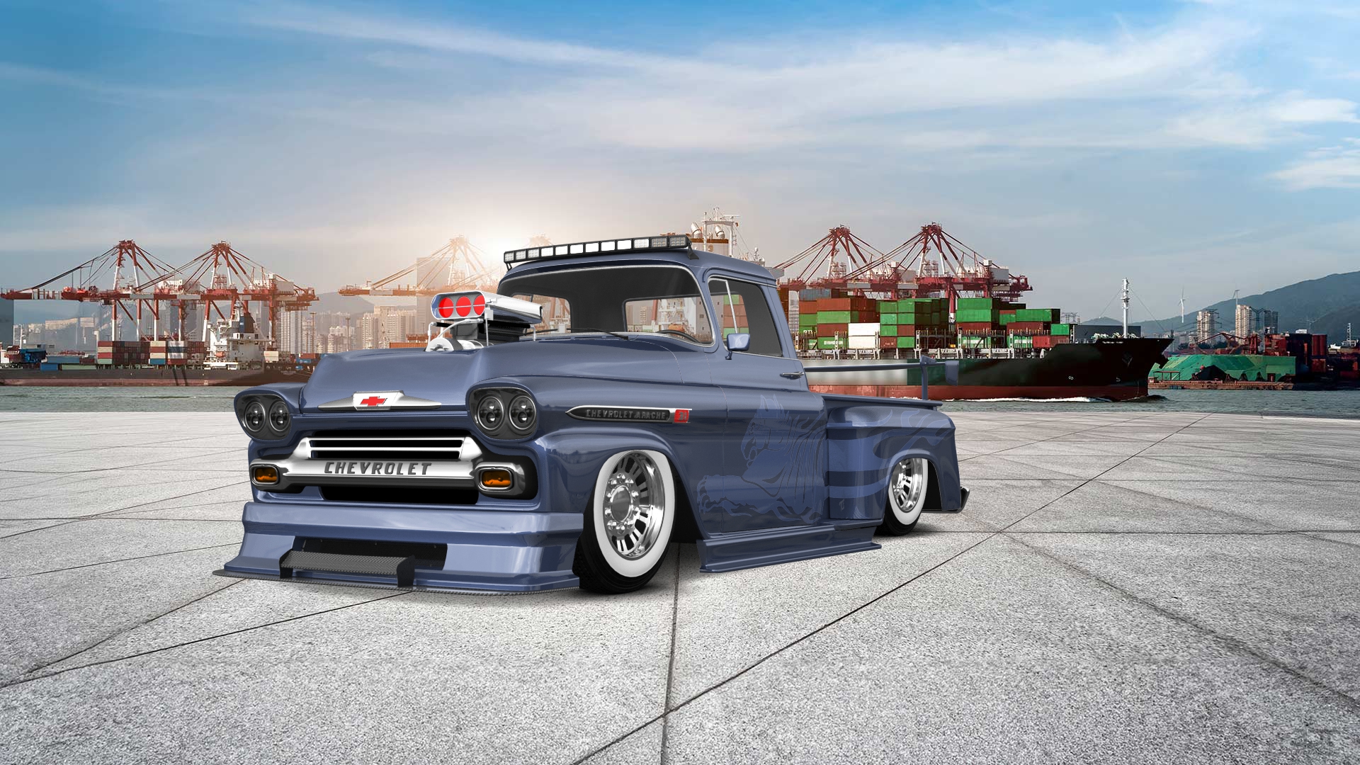 Chevrolet Apache Stepside 2 Door pickup truck 1959 tuning