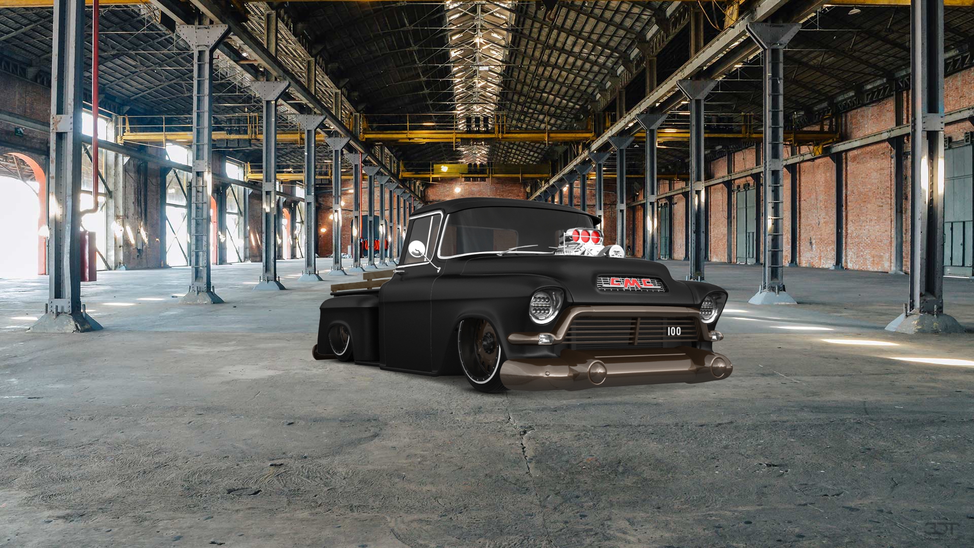 GMC 100 Stepside 2 Door pickup truck 1957 tuning