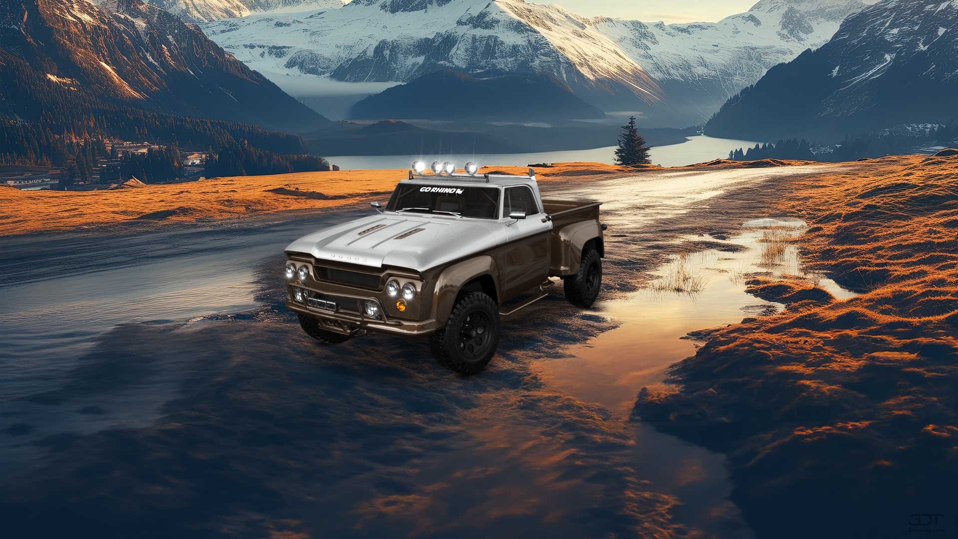 Dodge D-100 Stepside 2 Door pickup truck 1961 tuning
