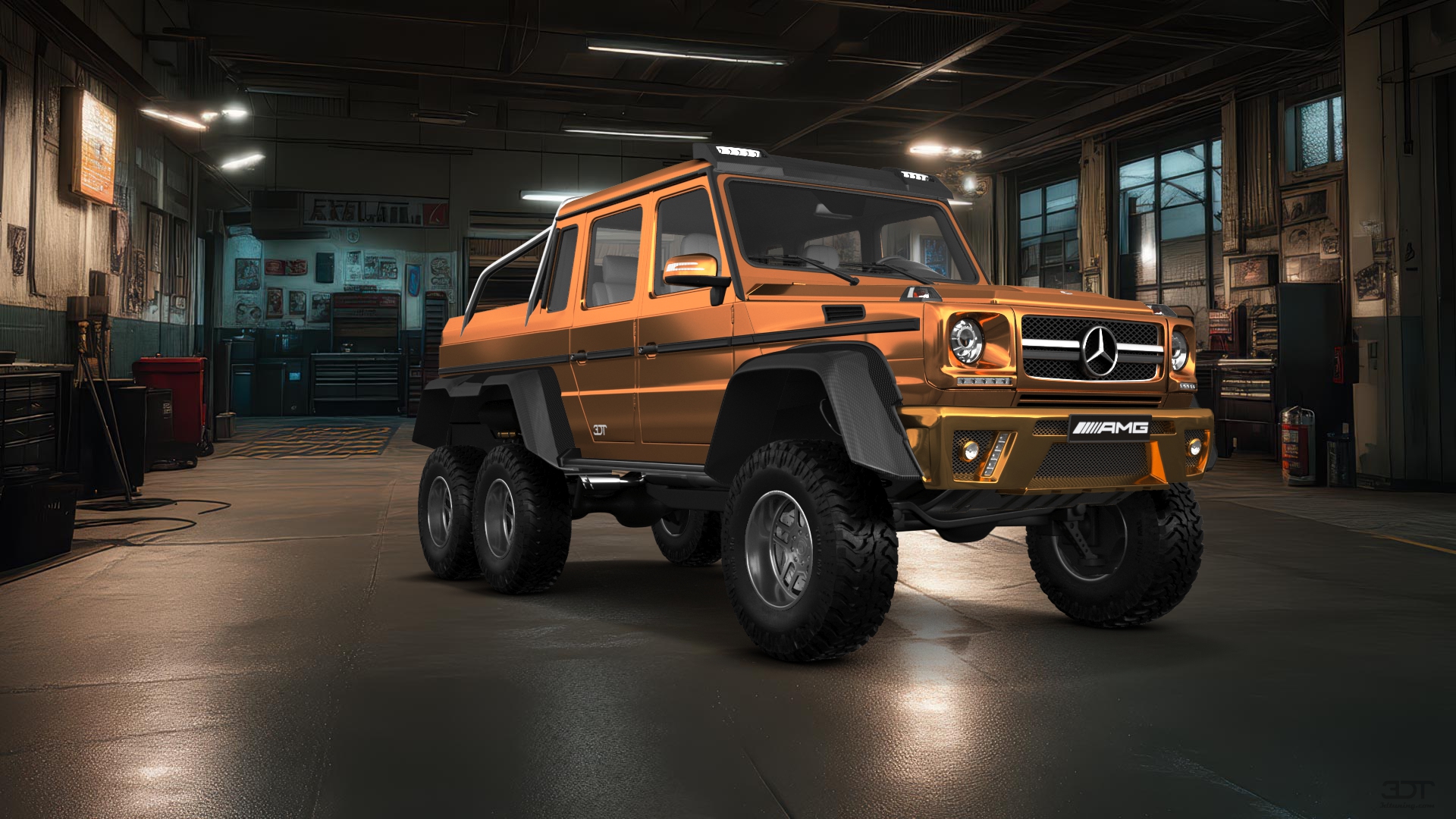 Mercedes G 63 AMG 6x6 4 Door pickup truck 2013 tuning