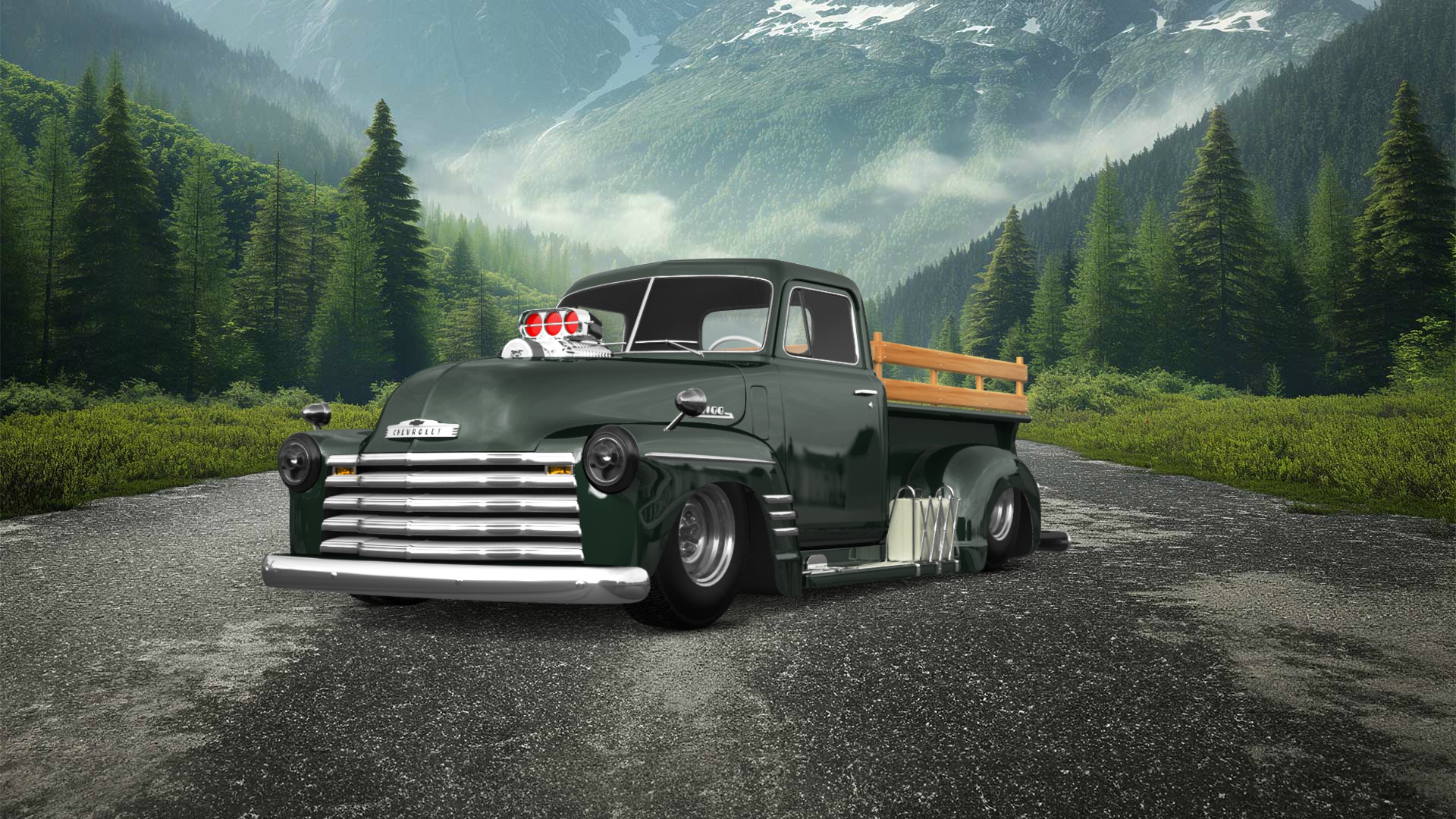 Chevrolet 3100 2 Door pickup truck 1950 tuning