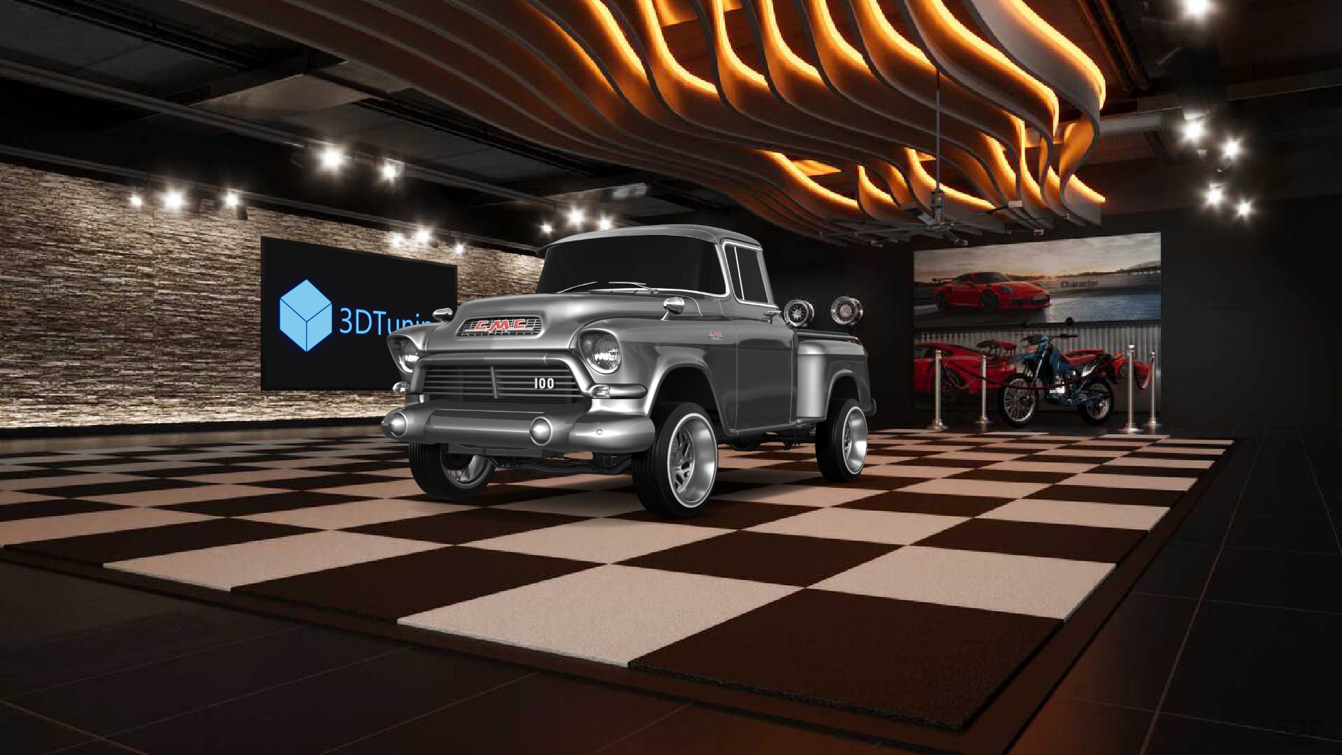 GMC 100 Stepside 2 Door pickup truck 1957 tuning