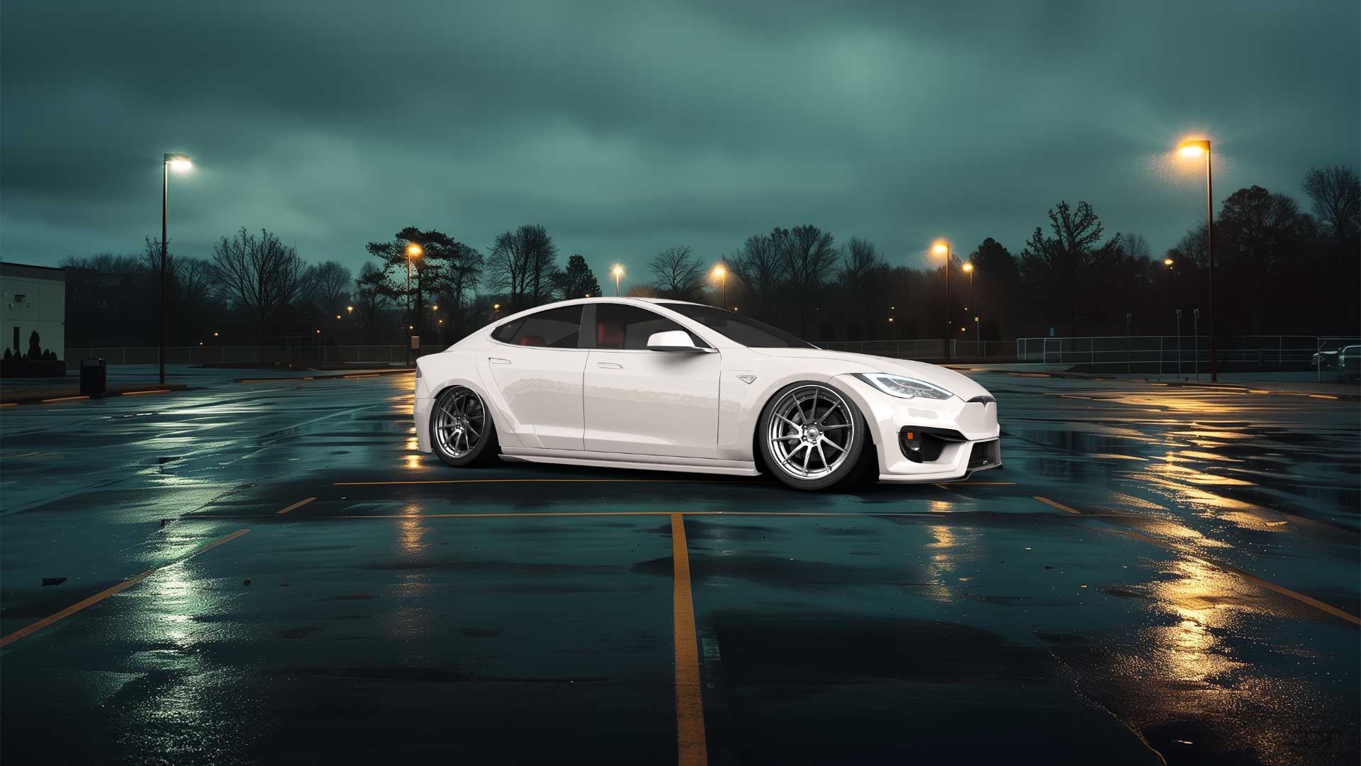 Tesla Model S 5 Door Liftback 2013 tuning