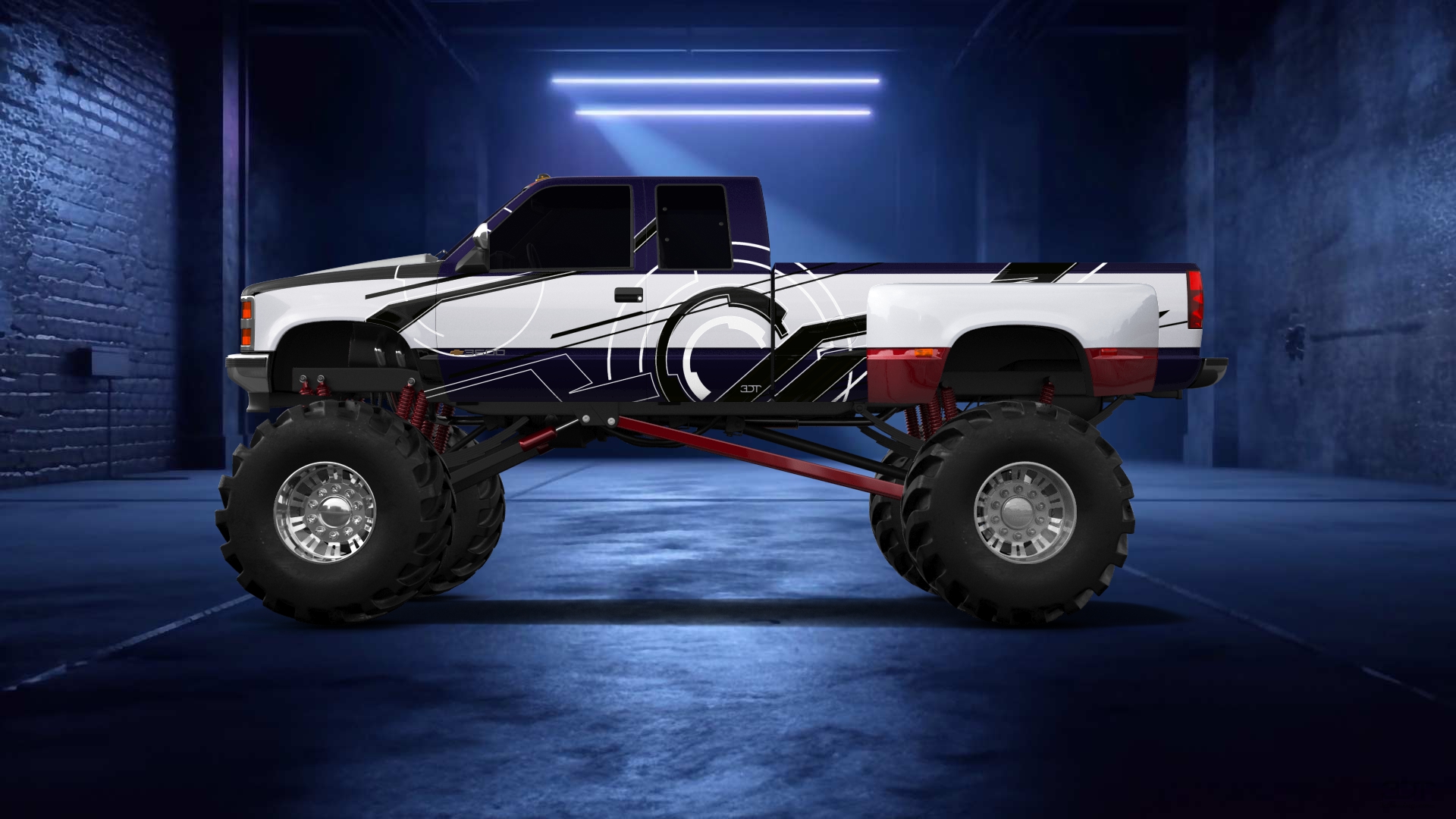 Chevrolet K3500 Extended Cab Pickup Truck 1988