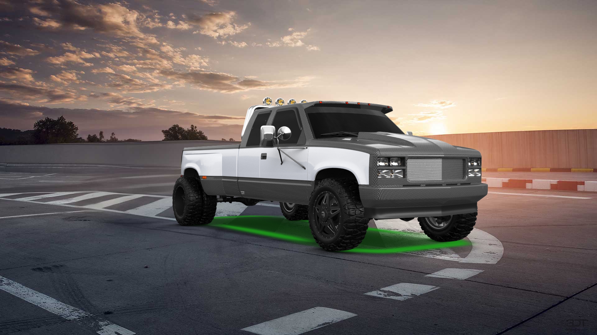 Chevrolet K3500 Extended Cab Pickup Truck 1988