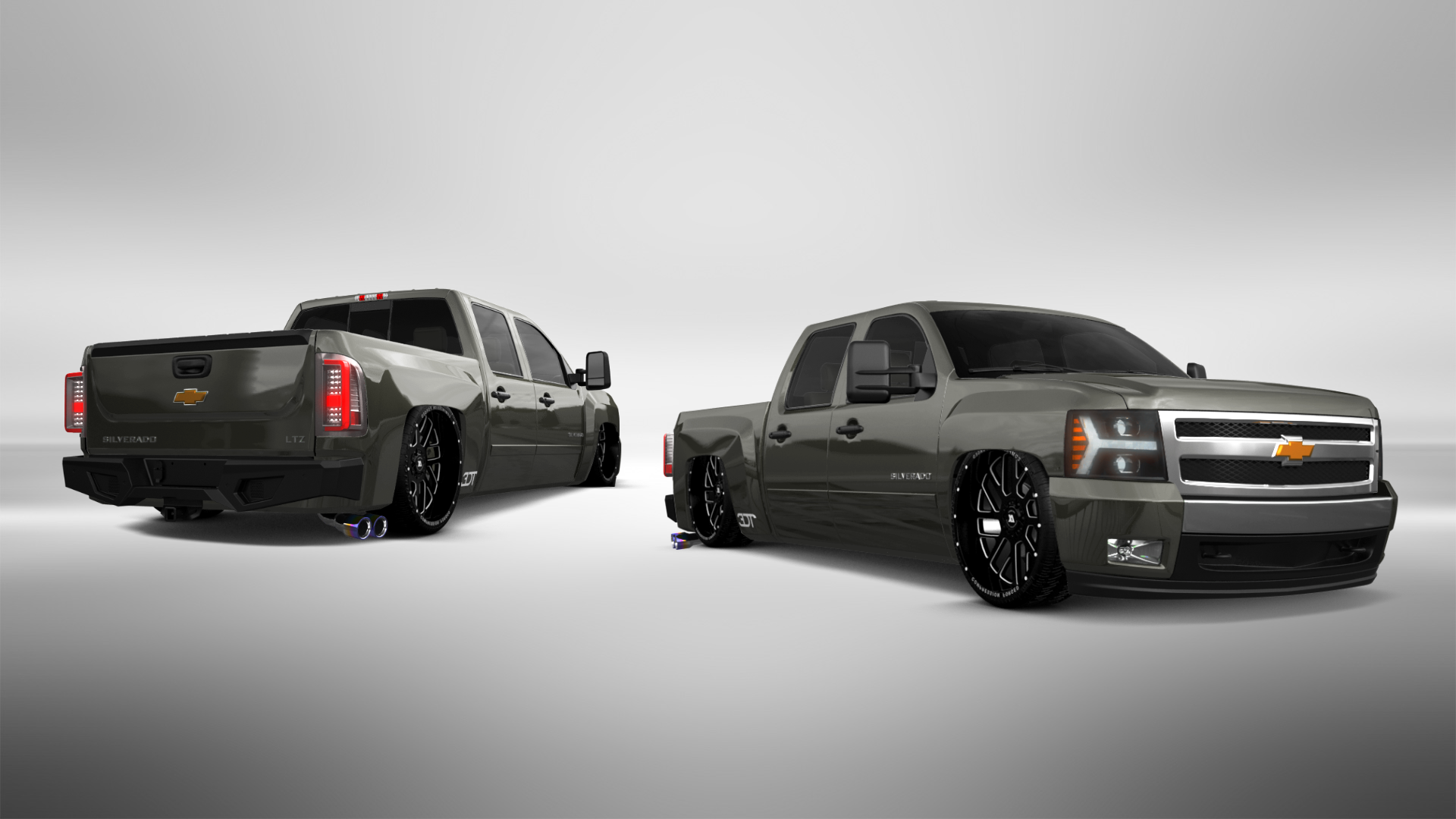 Chevrolet Silverado 1500 Crew Cab 4 Door pickup truck 2007 tuning