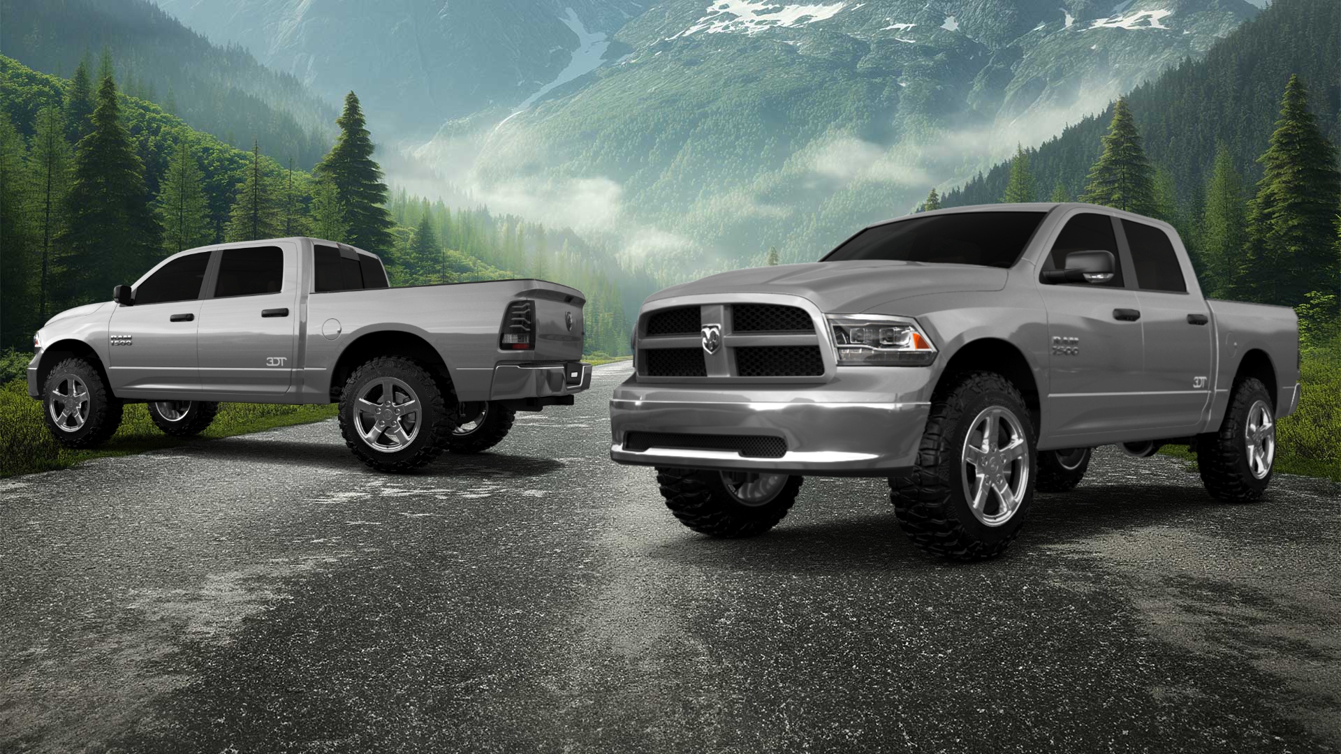 Dodge Ram 1500 5.7' box 4 Door pickup truck 2010 tuning