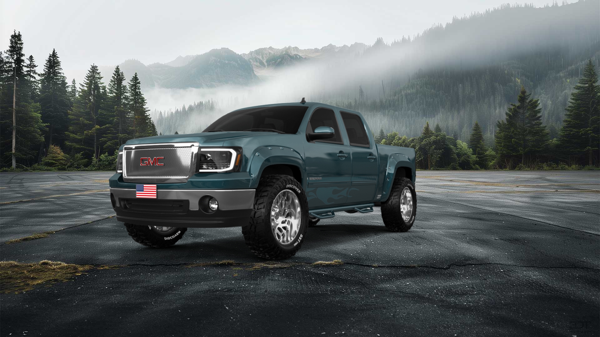 GMC Sierra 1500 Crew Cab 5.8 ft box 4 Door pickup truck 2007