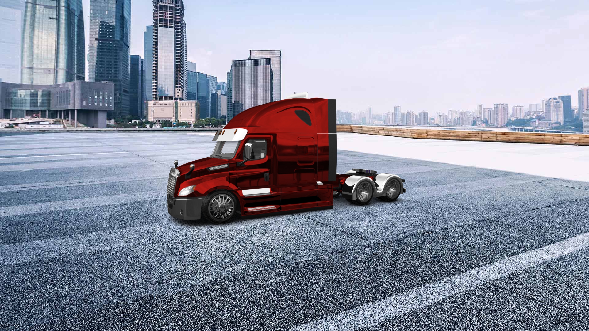 Freightliner Cascadia Sleeper Cab Truck 2018 tuning