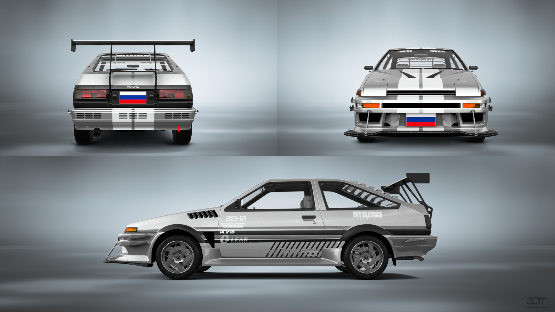 Toyota AE86 3 Door Hatchback 1985 tuning