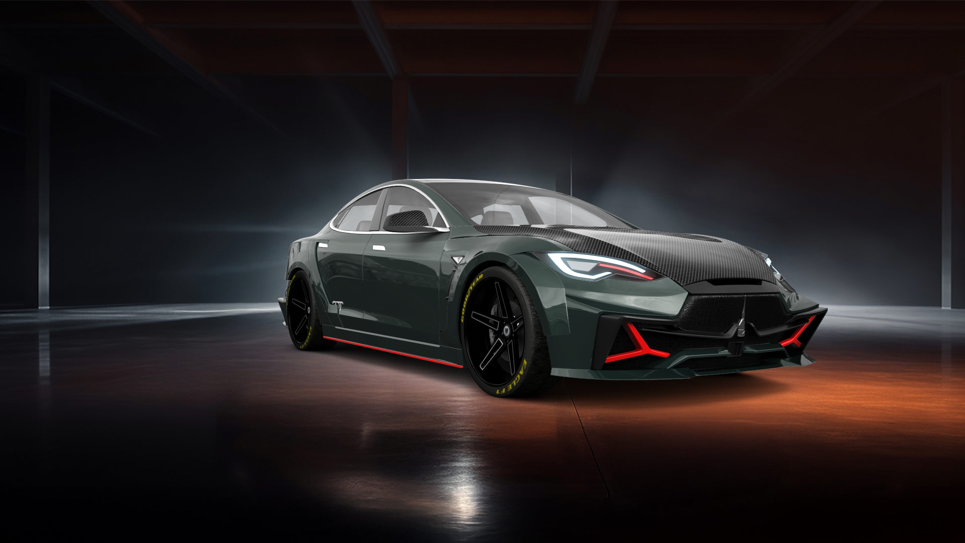 Tesla Model S 5 Door Liftback 2013 tuning