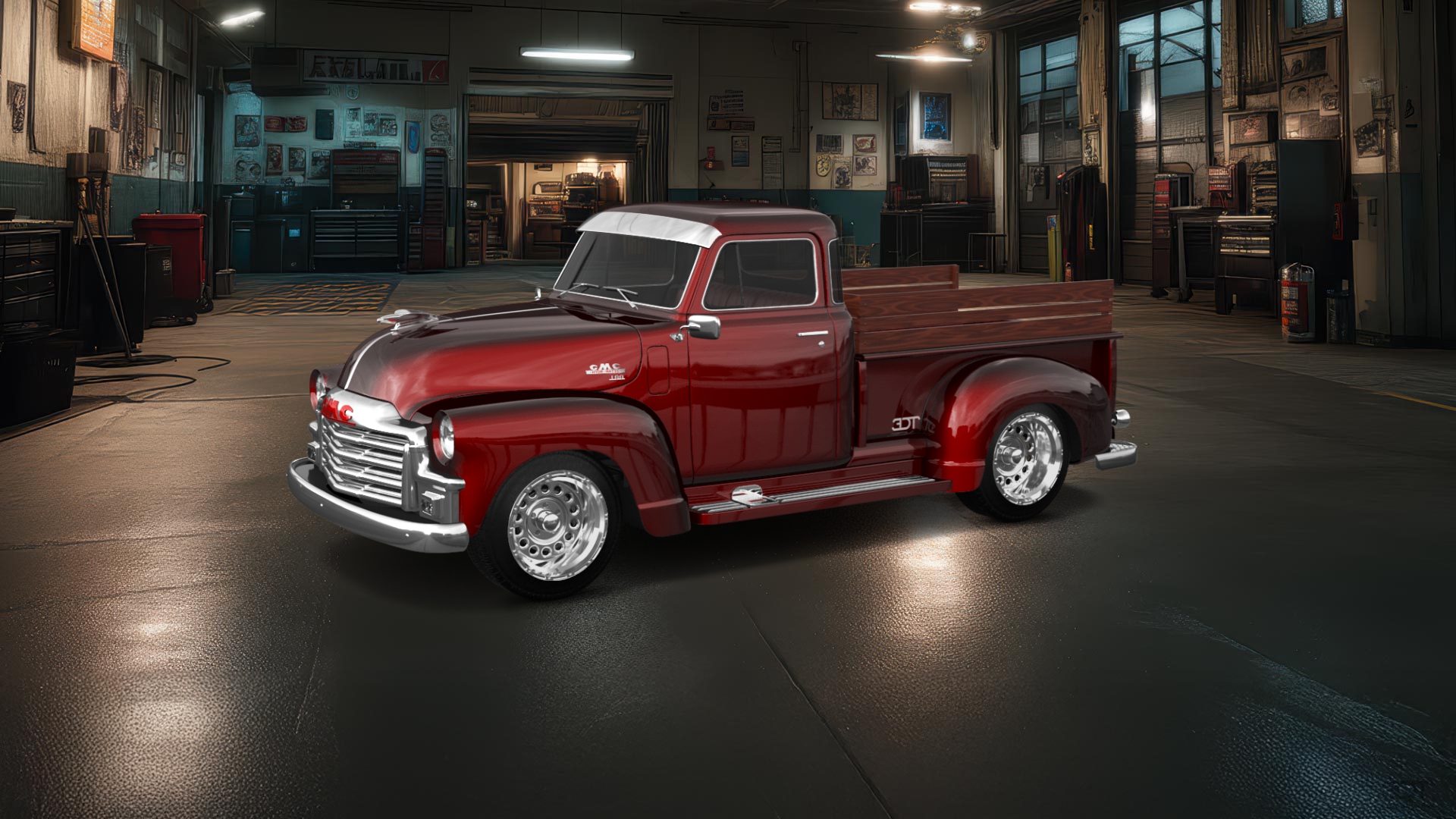 GMC 100 Stepside 2 Door pickup truck 1954 tuning