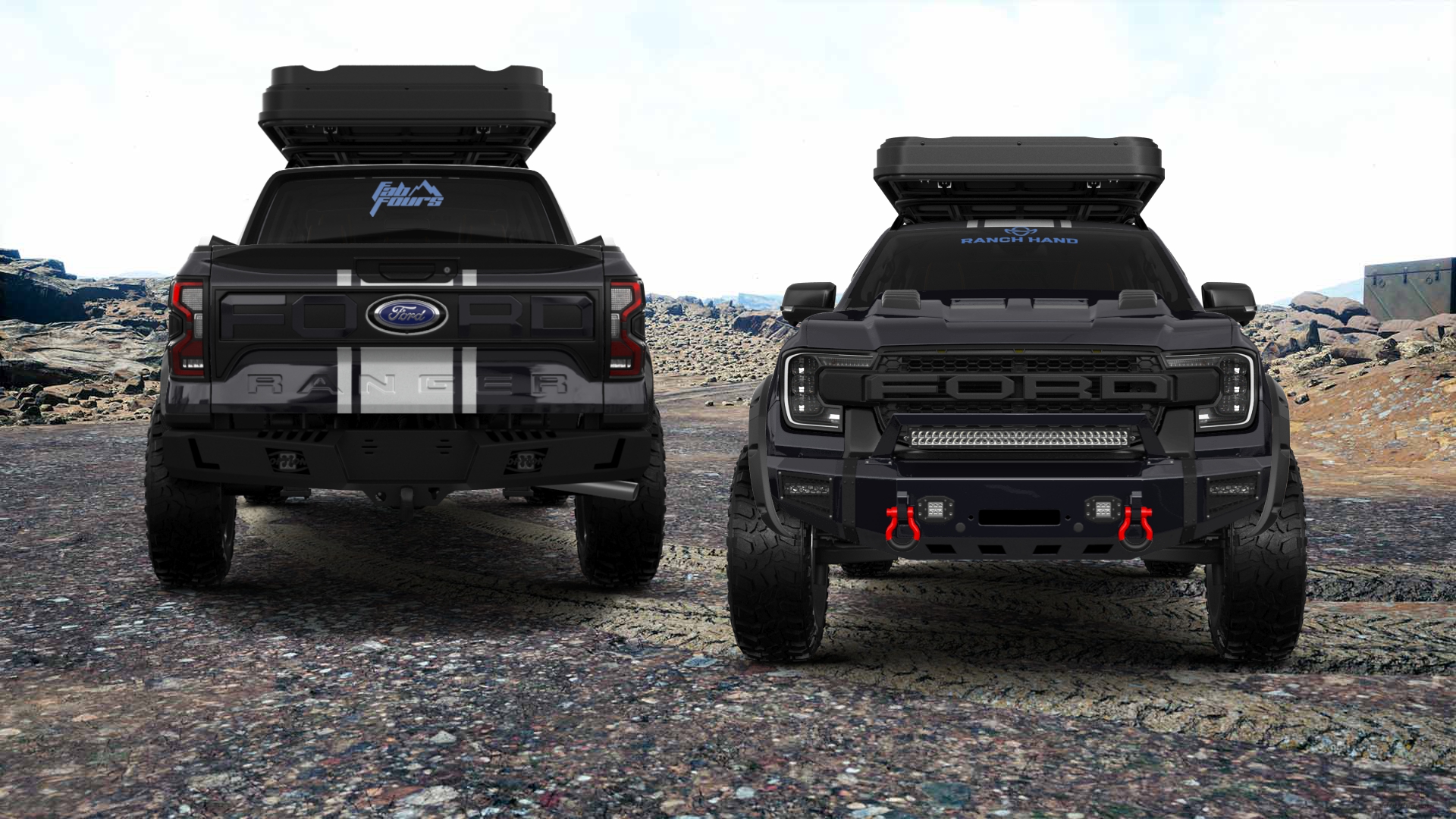 Ford Ranger 4 Door pickup truck 2022 tuning